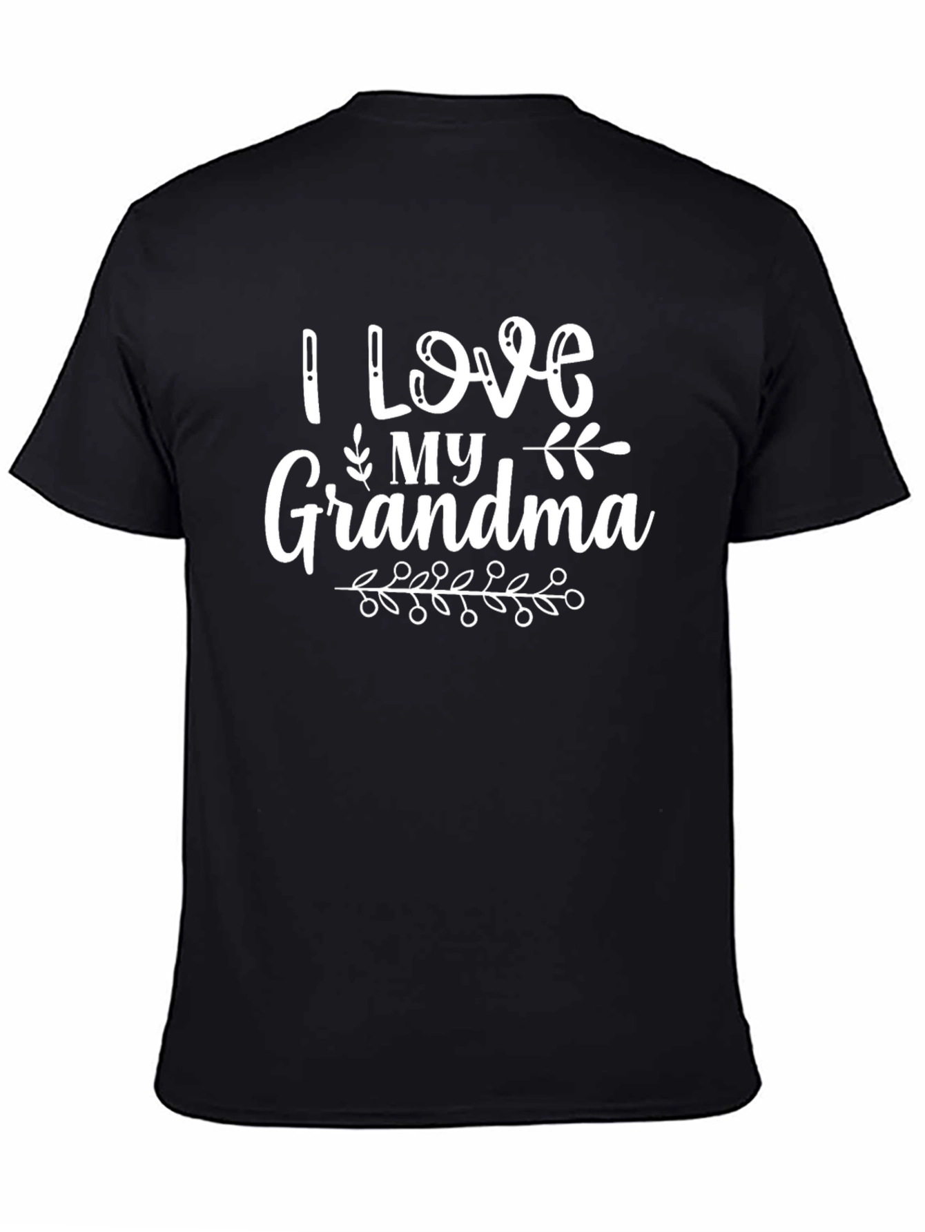 I Love My Grandma Black T-Shirt