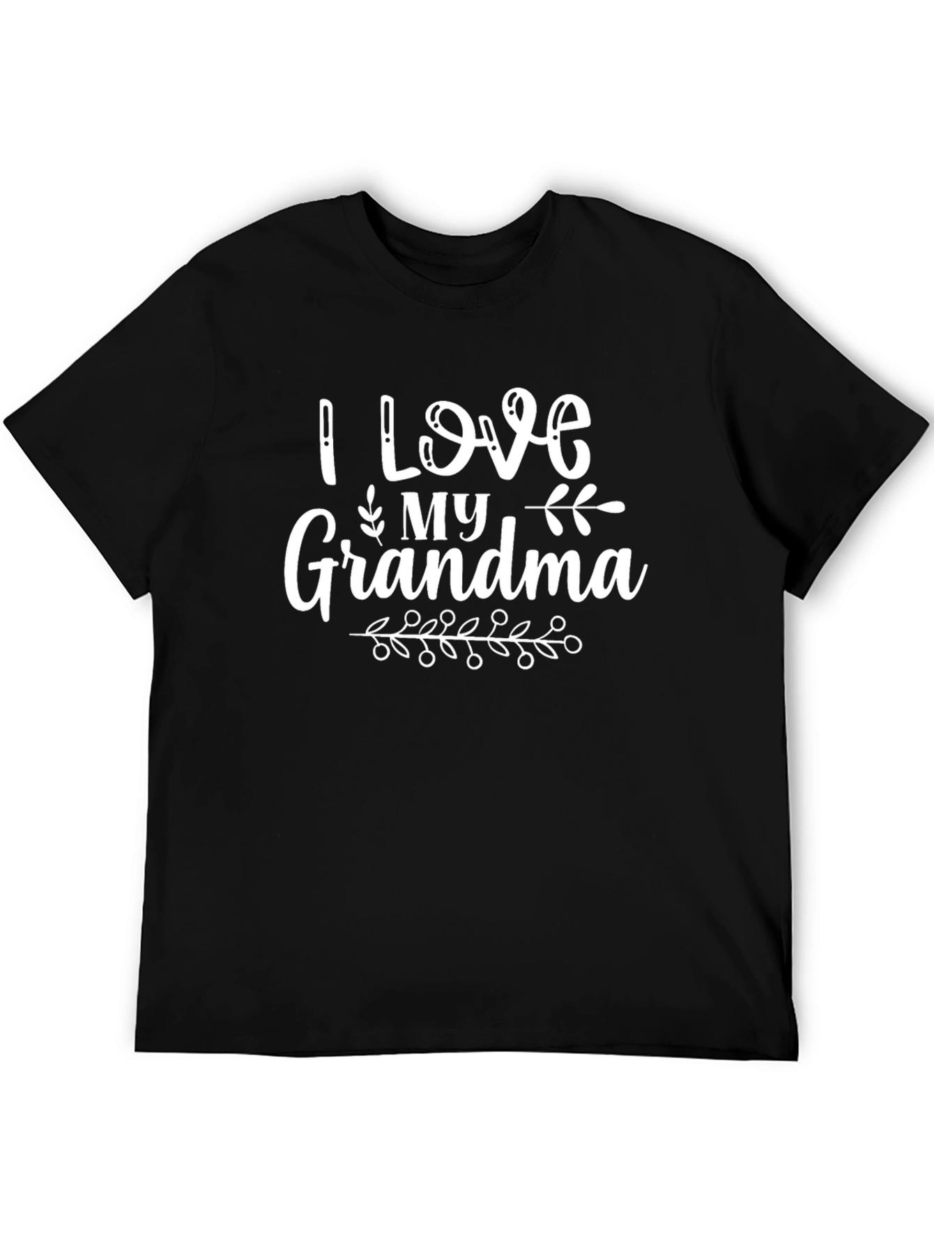 I Love My Grandma Black T-Shirt