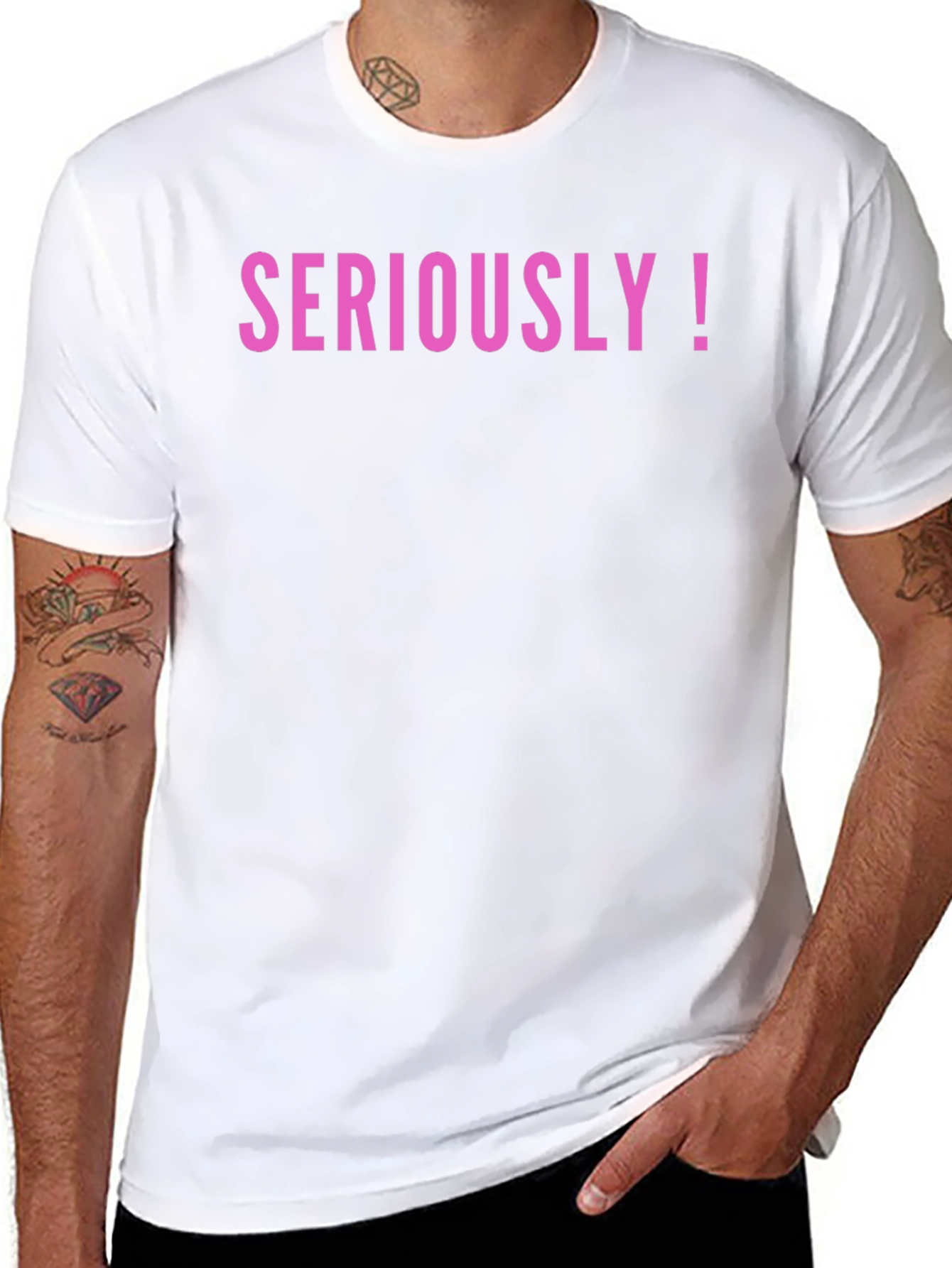 Seriously! Graphic Tee - Trendy Statement Shirt