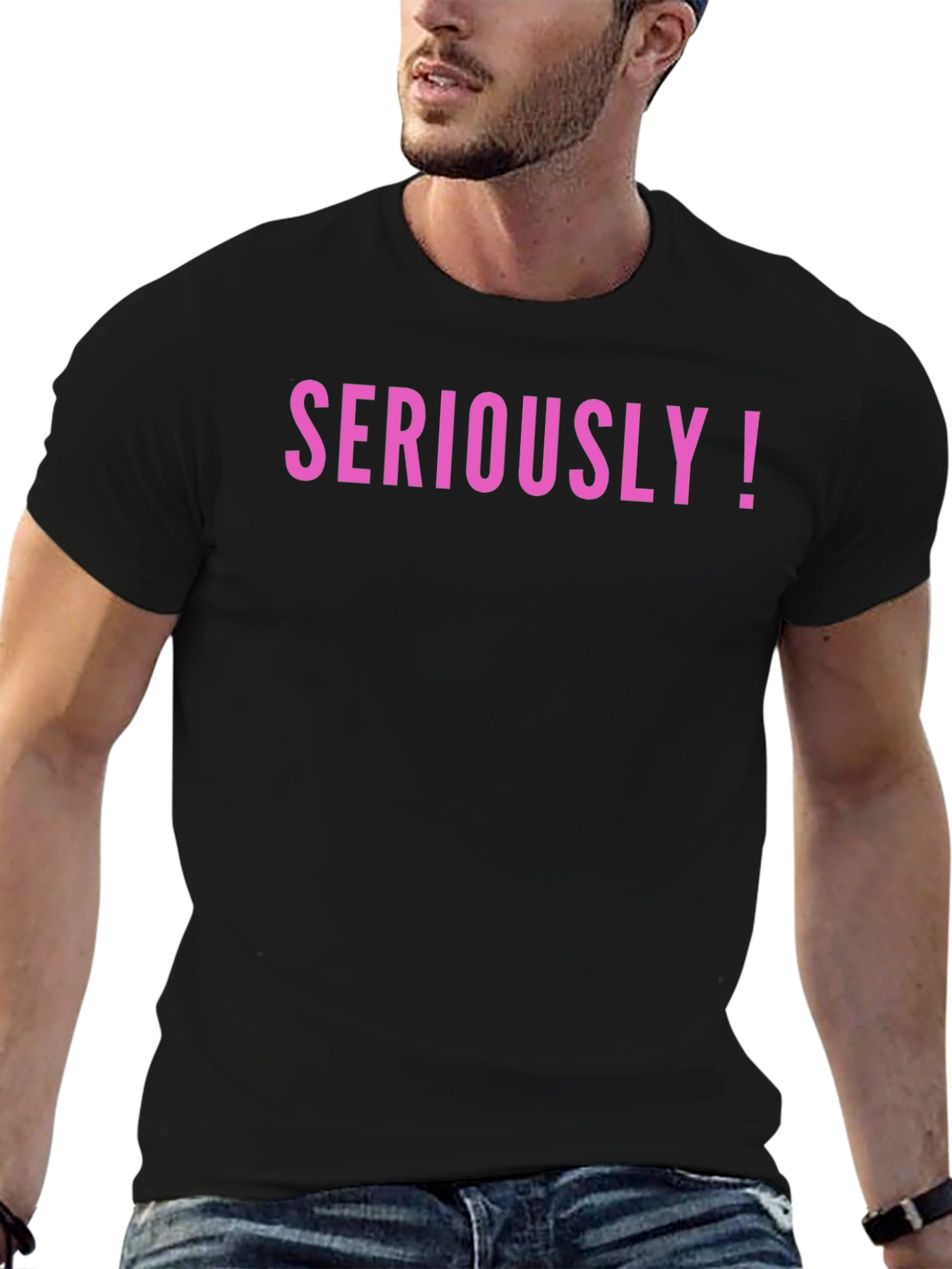 Seriously! Graphic Tee - Trendy Statement Shirt
