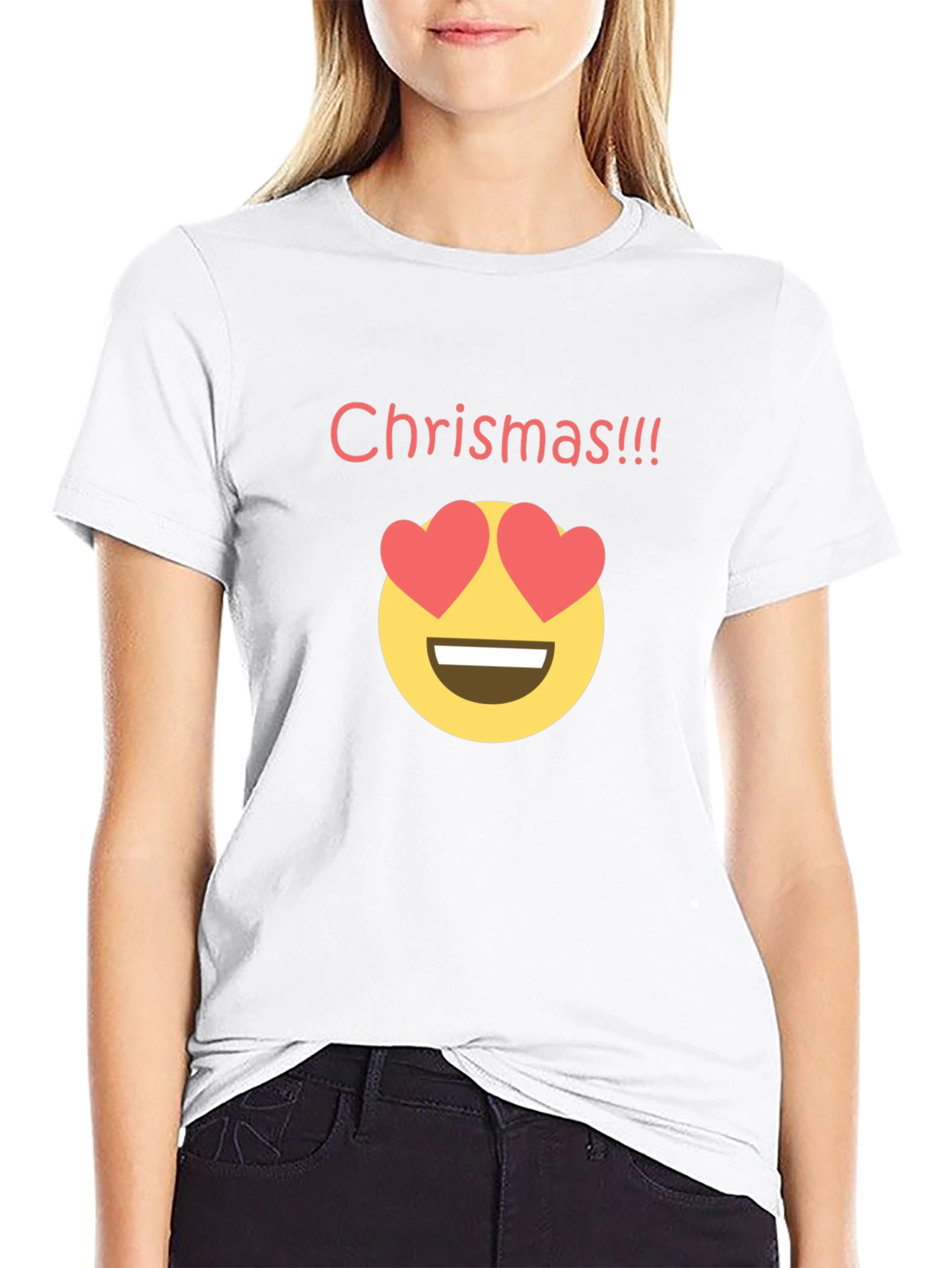 Funny Christmas Emoji T-Shirt - Novelty Holiday Tee