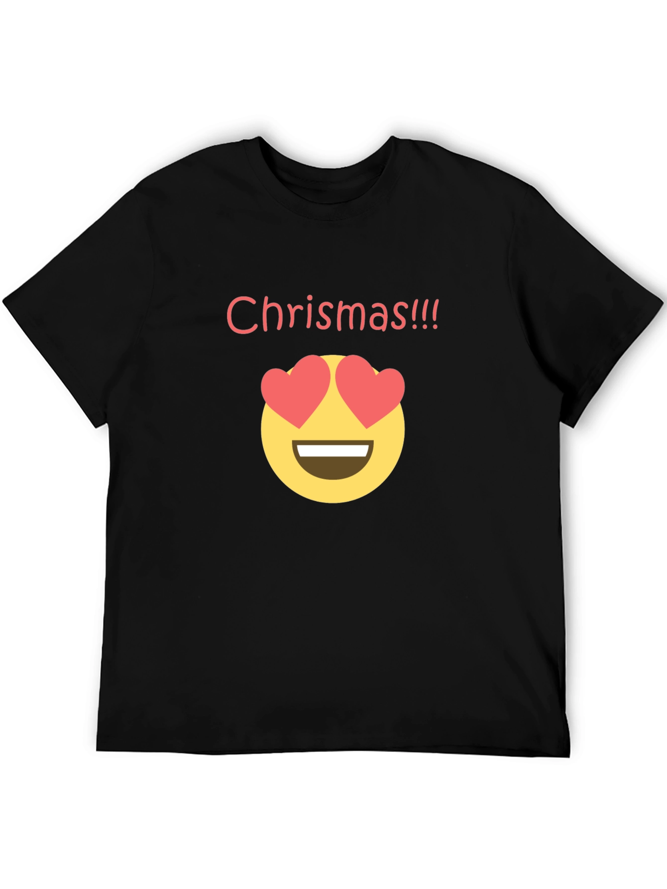 Funny Christmas Emoji T-Shirt - Novelty Holiday Tee