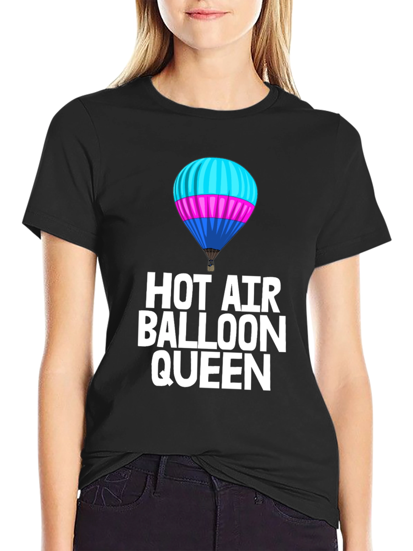 Hot Air Balloon Queen Graphic Tee