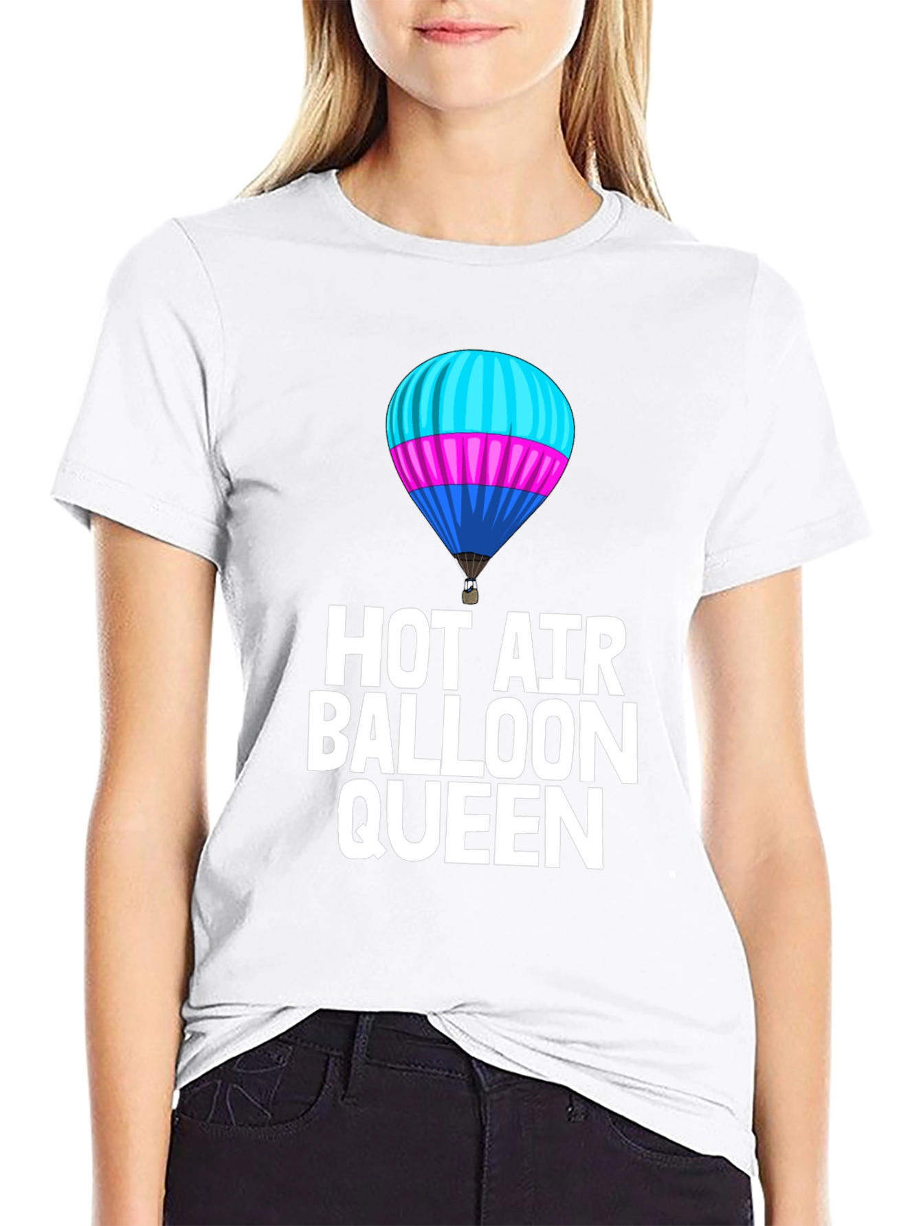 Hot Air Balloon Queen Graphic Tee