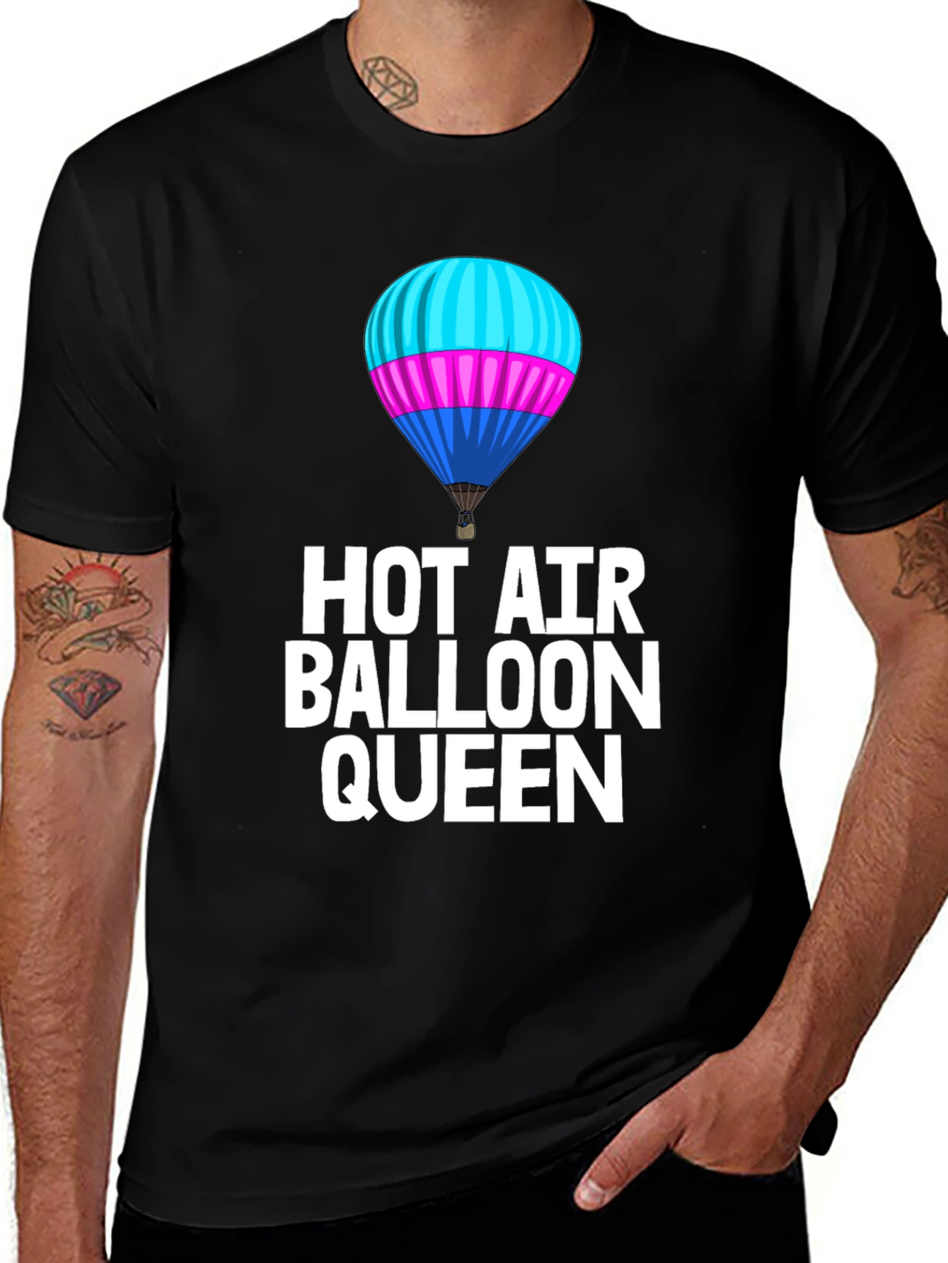 Hot Air Balloon Queen Graphic Tee