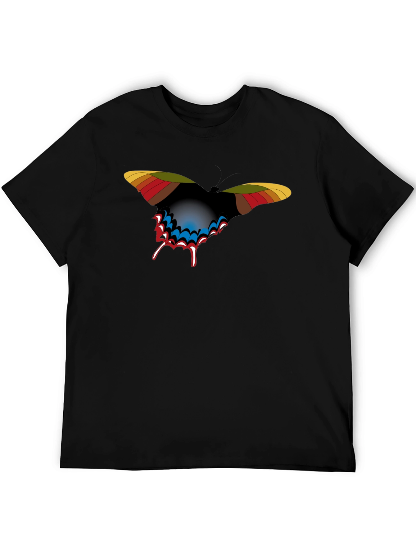 Butterfly Graphic Black T-Shirt