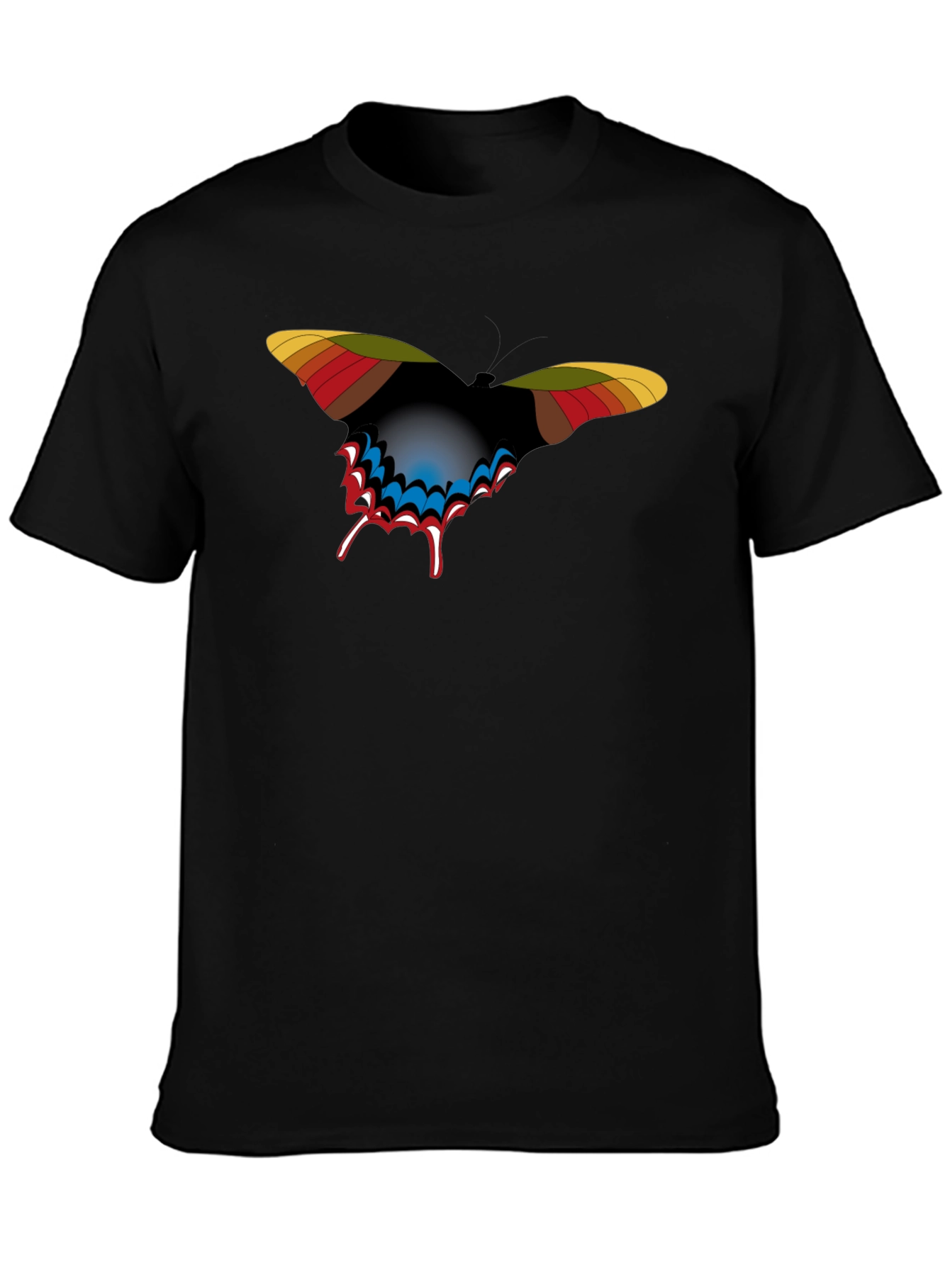 Butterfly Graphic Black T-Shirt