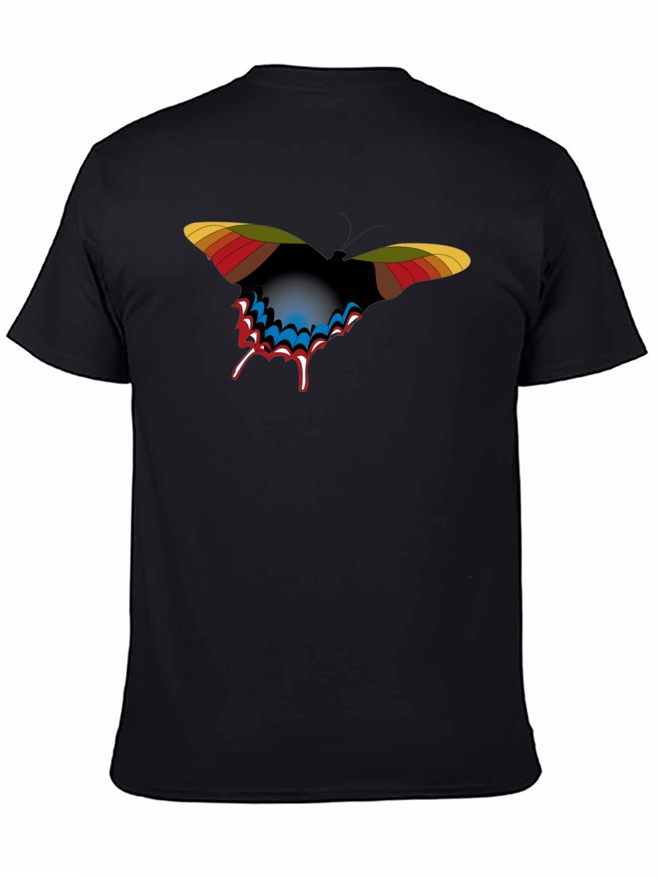 Butterfly Graphic Black T-Shirt