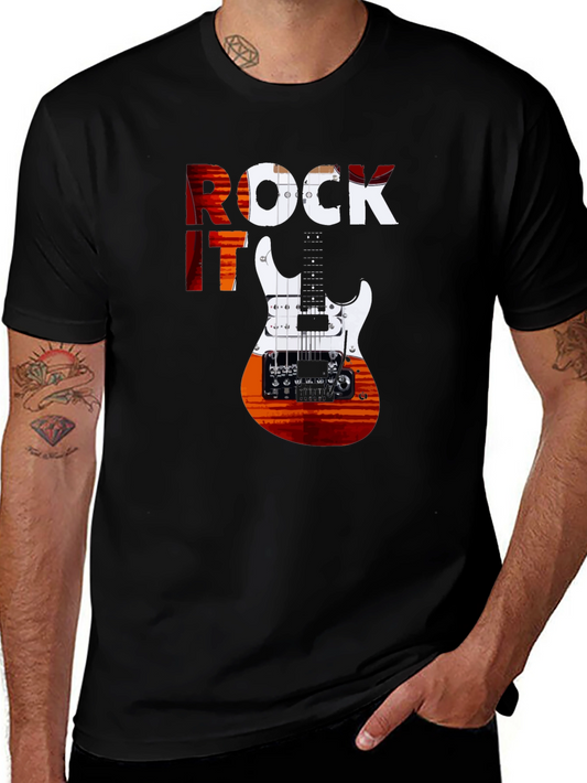 Rock It Guitar Graphic T-Shirt