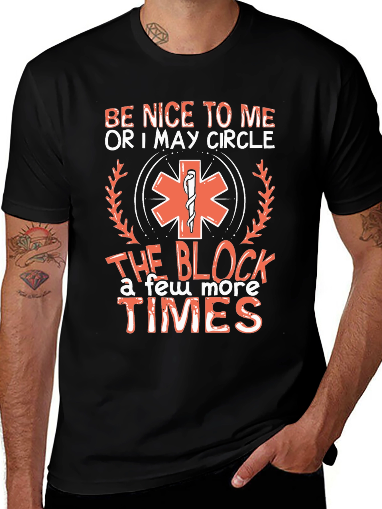 Be Nice or I Circle EMS T-Shirt