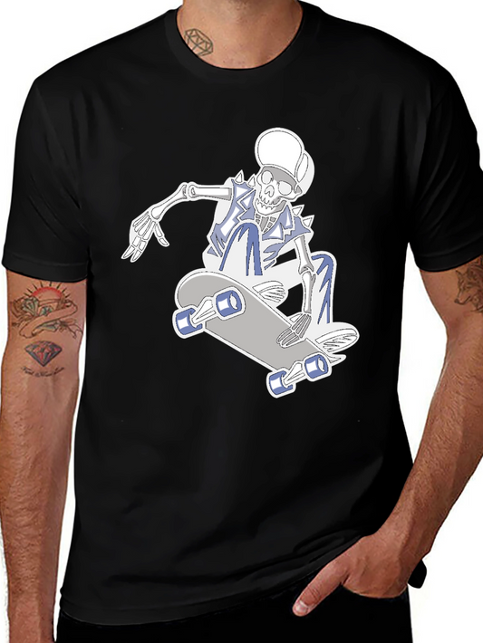Skateboarding Skeleton Graphic Tee