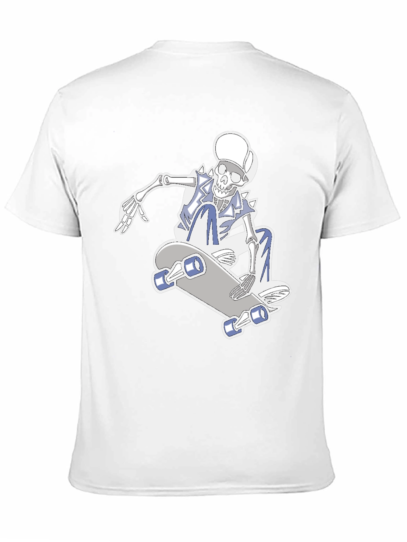Skateboarding Skeleton Graphic Tee