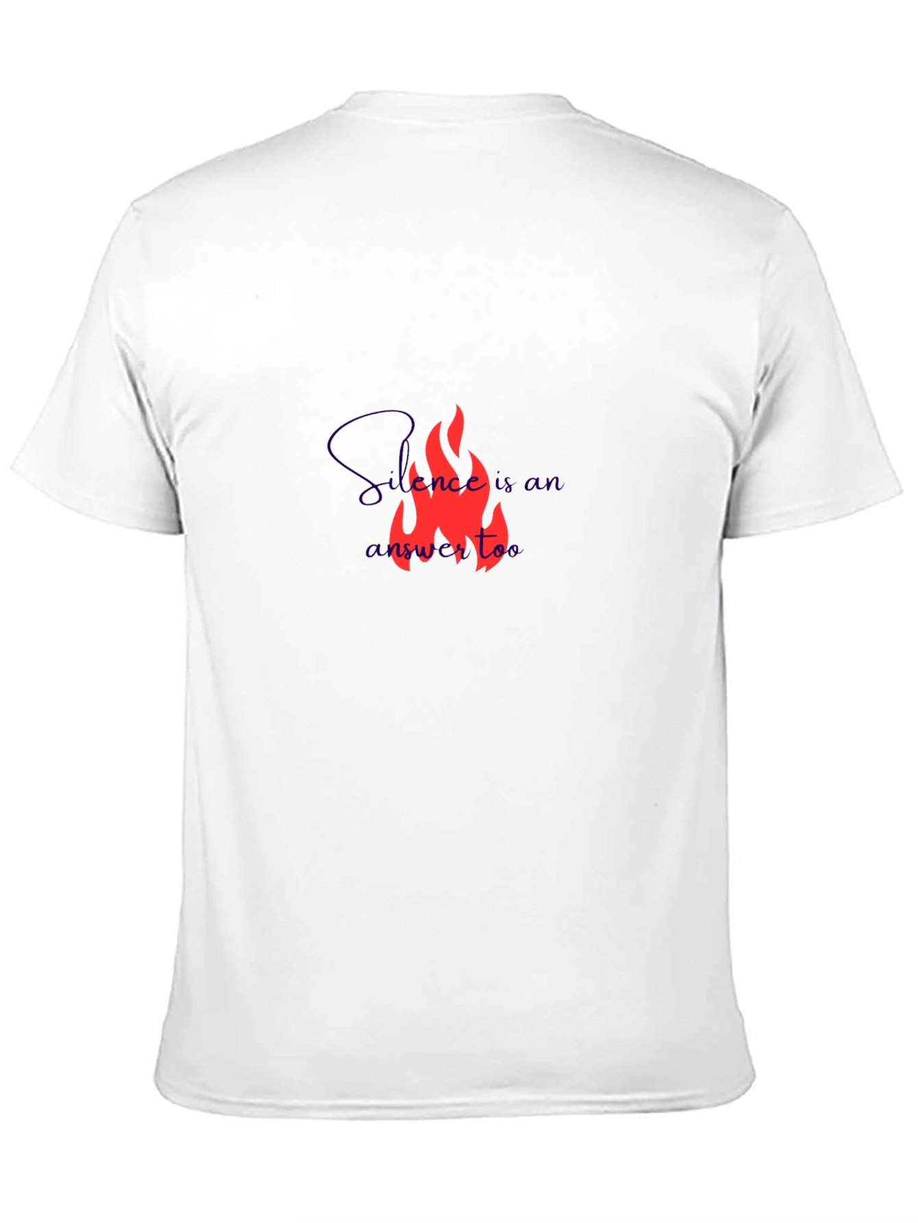 Silence Answer Tee - Mens Black Graphic T-Shirt