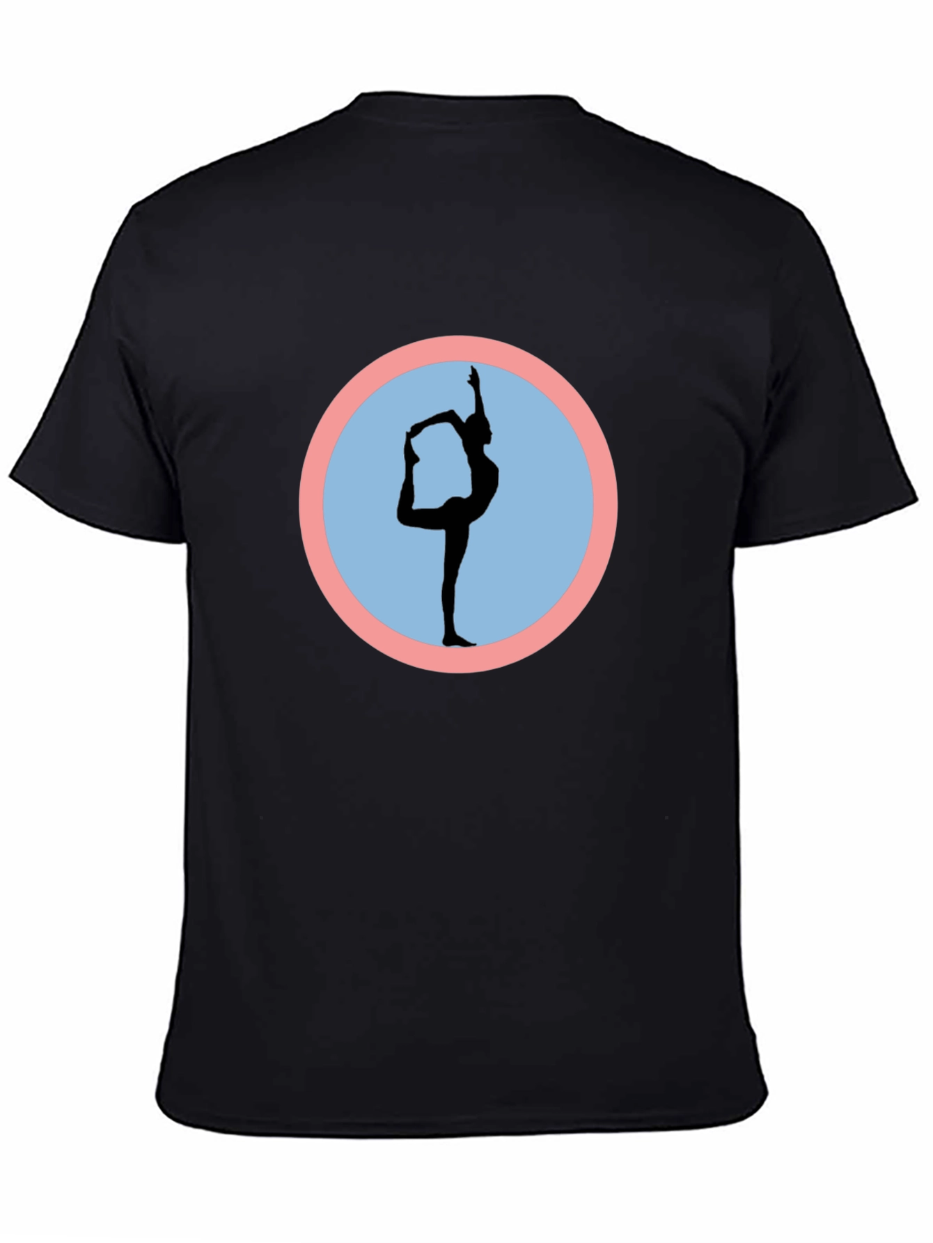 Yoga Pose Graphic Tee - Mens Black T-Shirt
