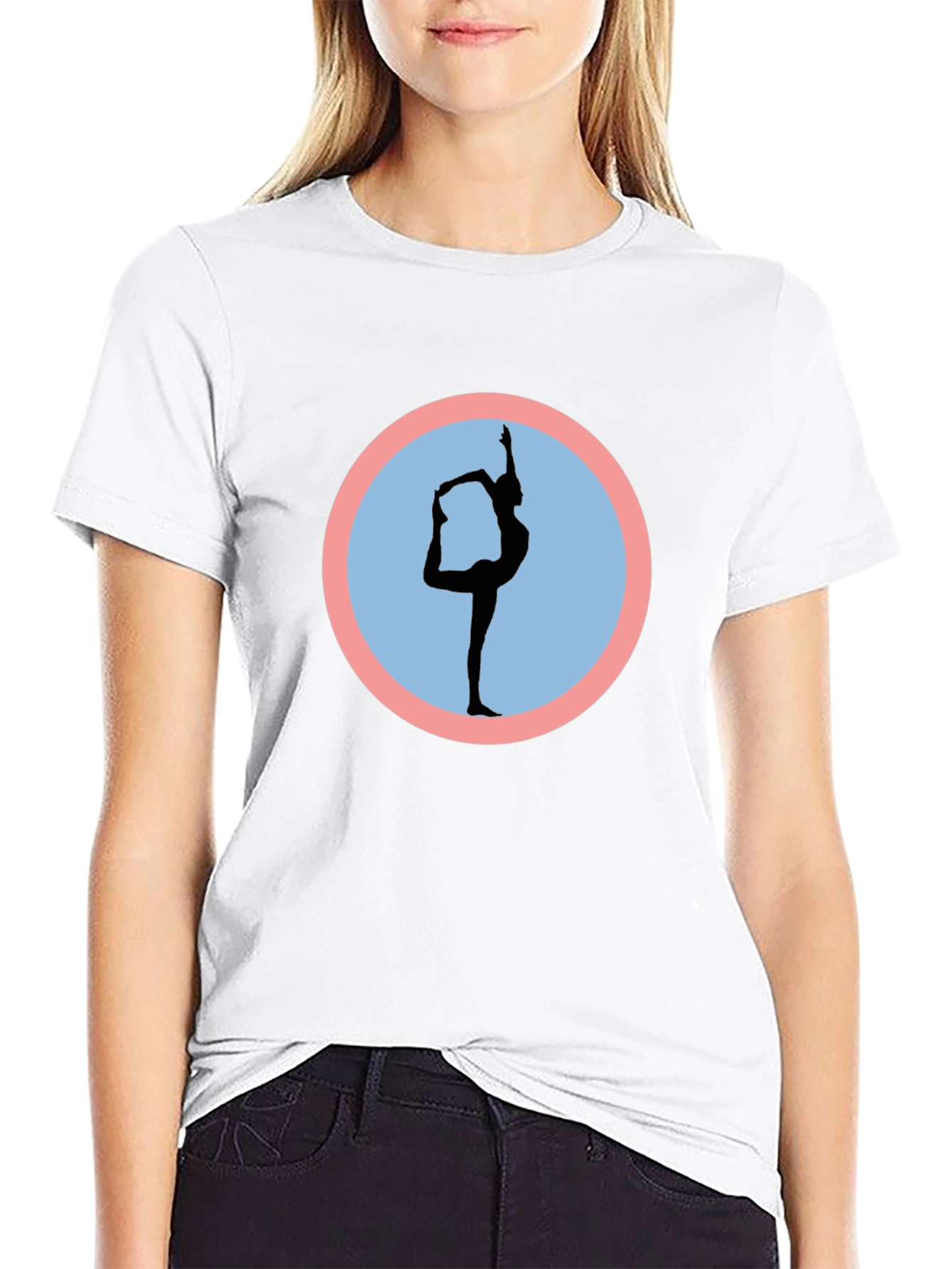 Yoga Pose Graphic Tee - Mens Black T-Shirt