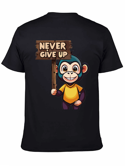 Never Give Up Monkey Graphic Tee