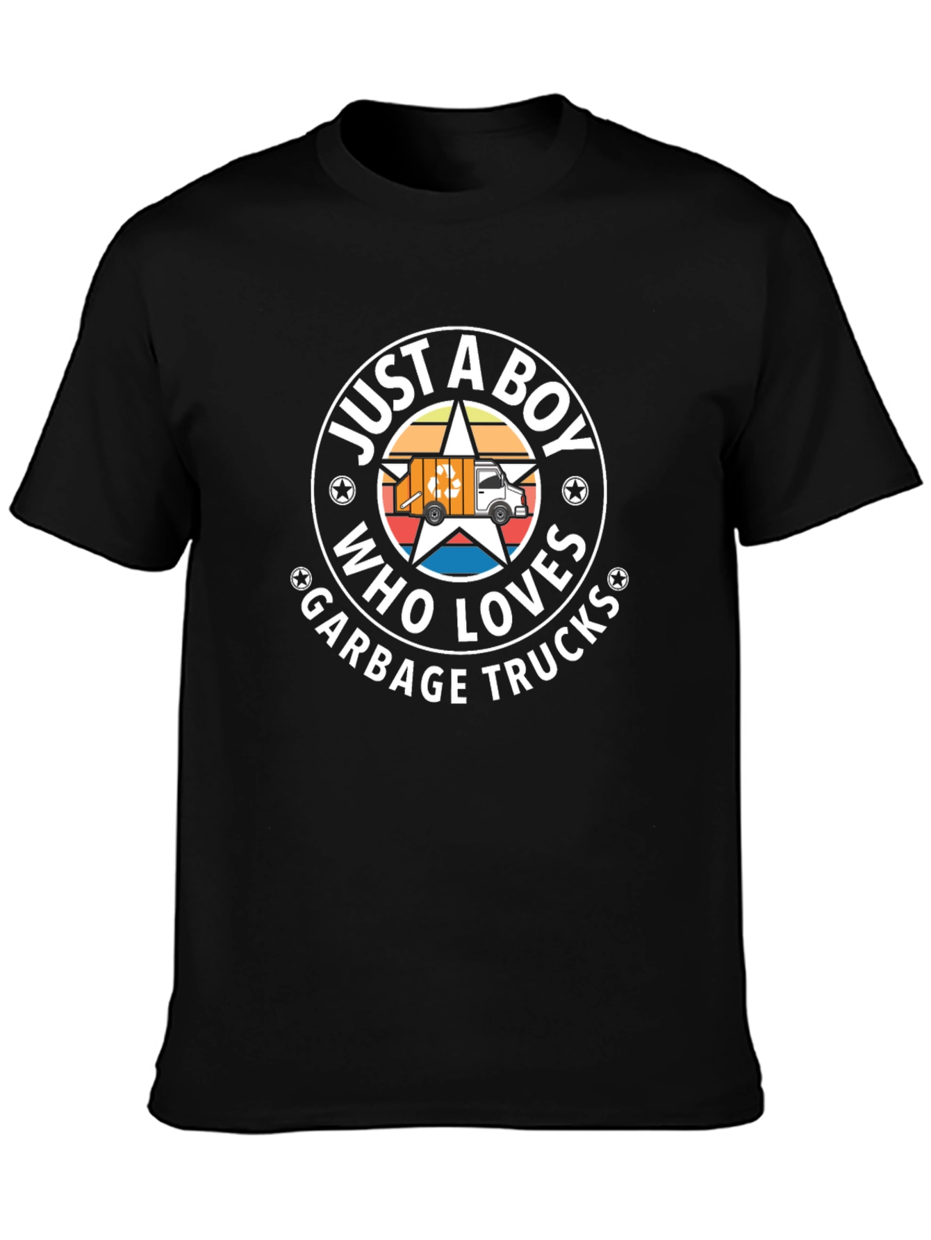 Just A Boy Who Loves Garbage Trucks T-Shirt