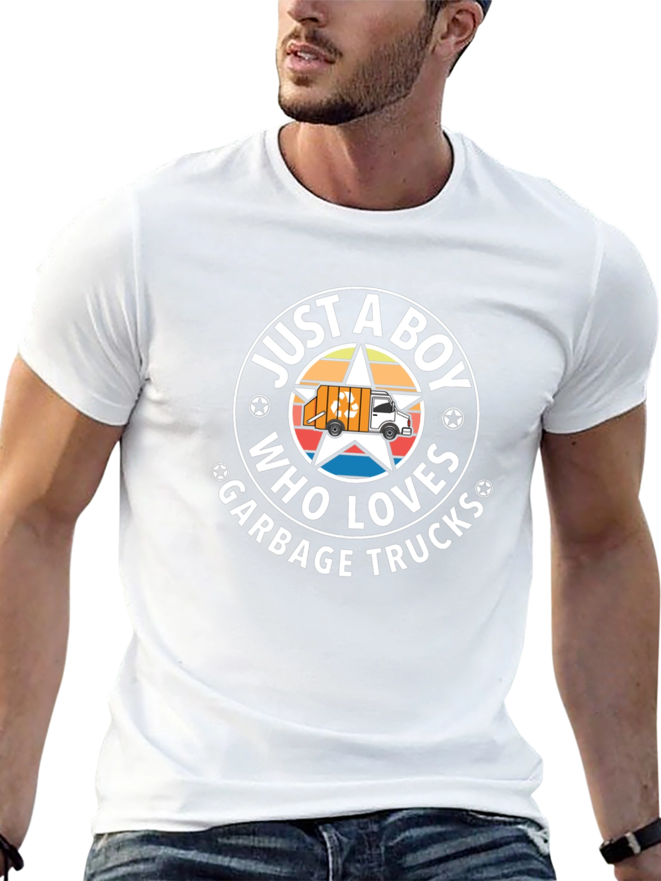 Just A Boy Who Loves Garbage Trucks T-Shirt