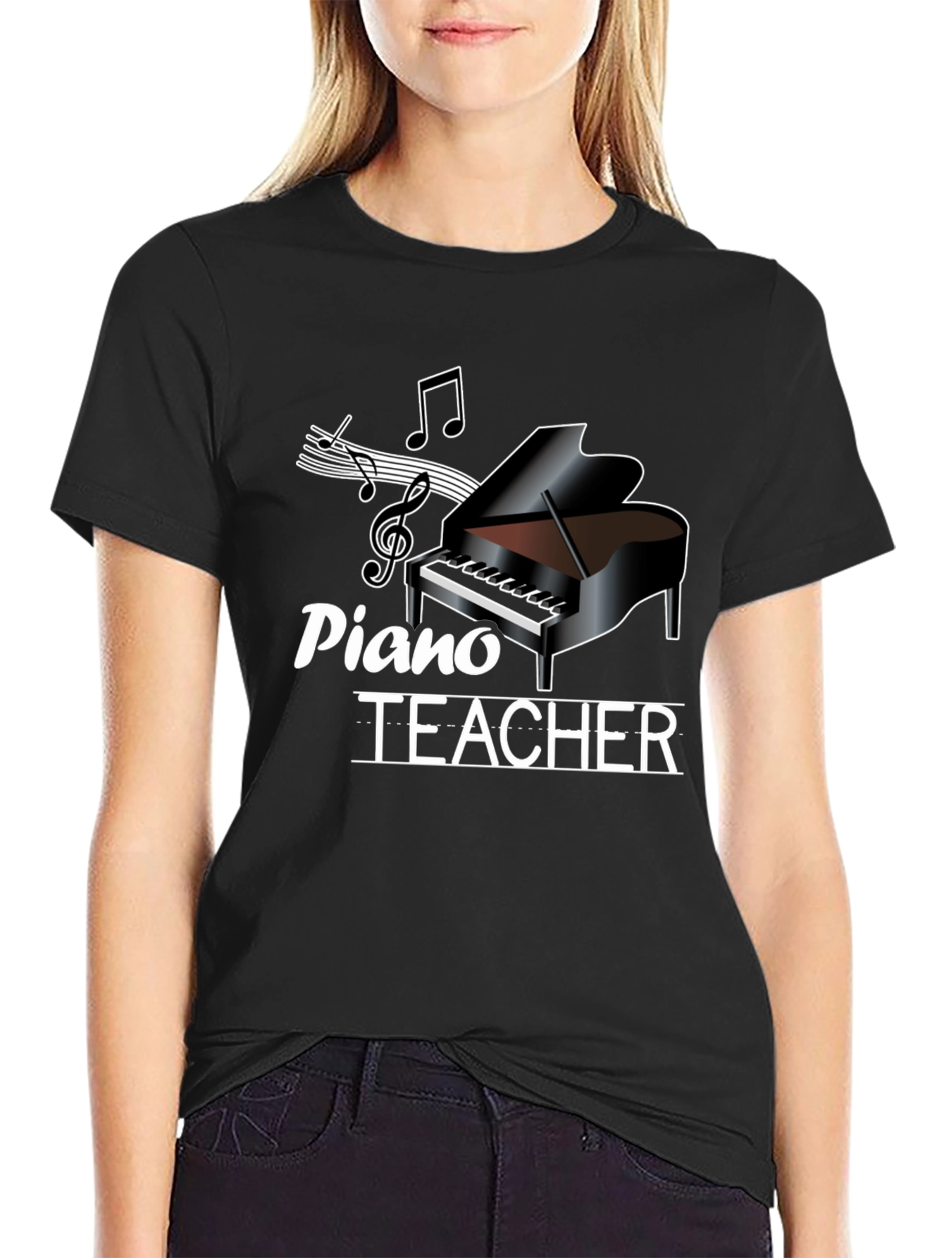 Piano Teacher Graphic Tee - Music Lover Shirt