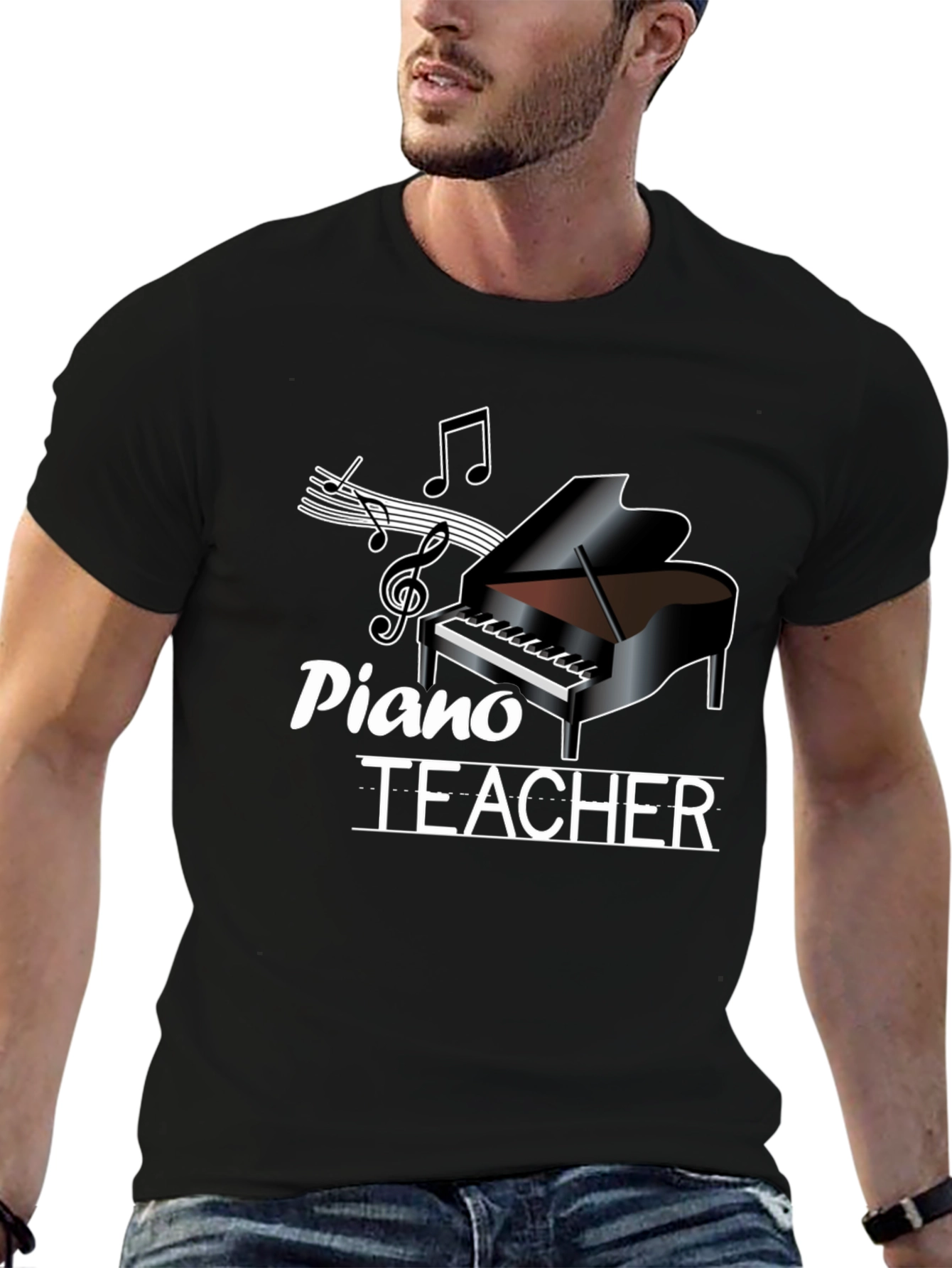 Piano Teacher Graphic Tee - Music Lover Shirt