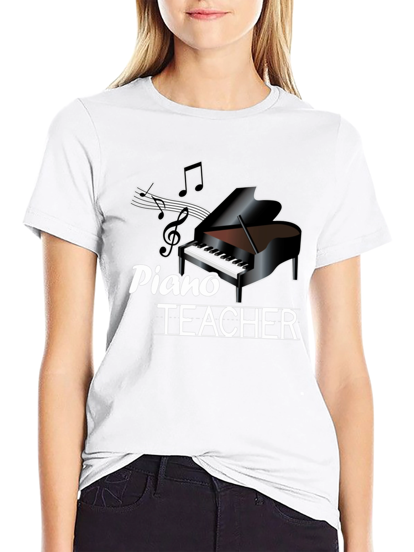 Piano Teacher Graphic Tee - Music Lover Shirt