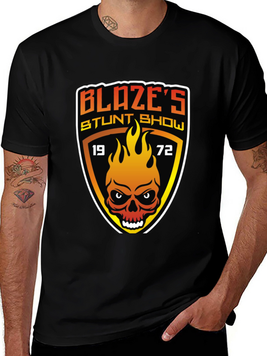 Blazes Stunt Show T-Shirt - 1972 Skull Graphic Tee