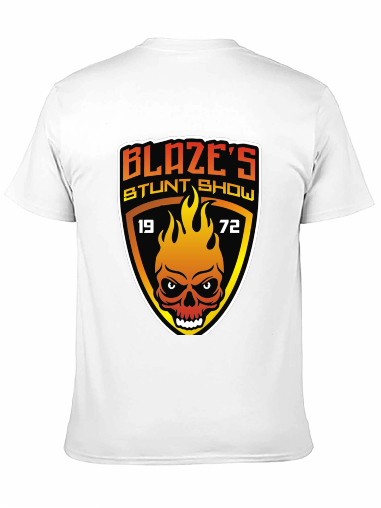 Blazes Stunt Show T-Shirt - 1972 Skull Graphic Tee