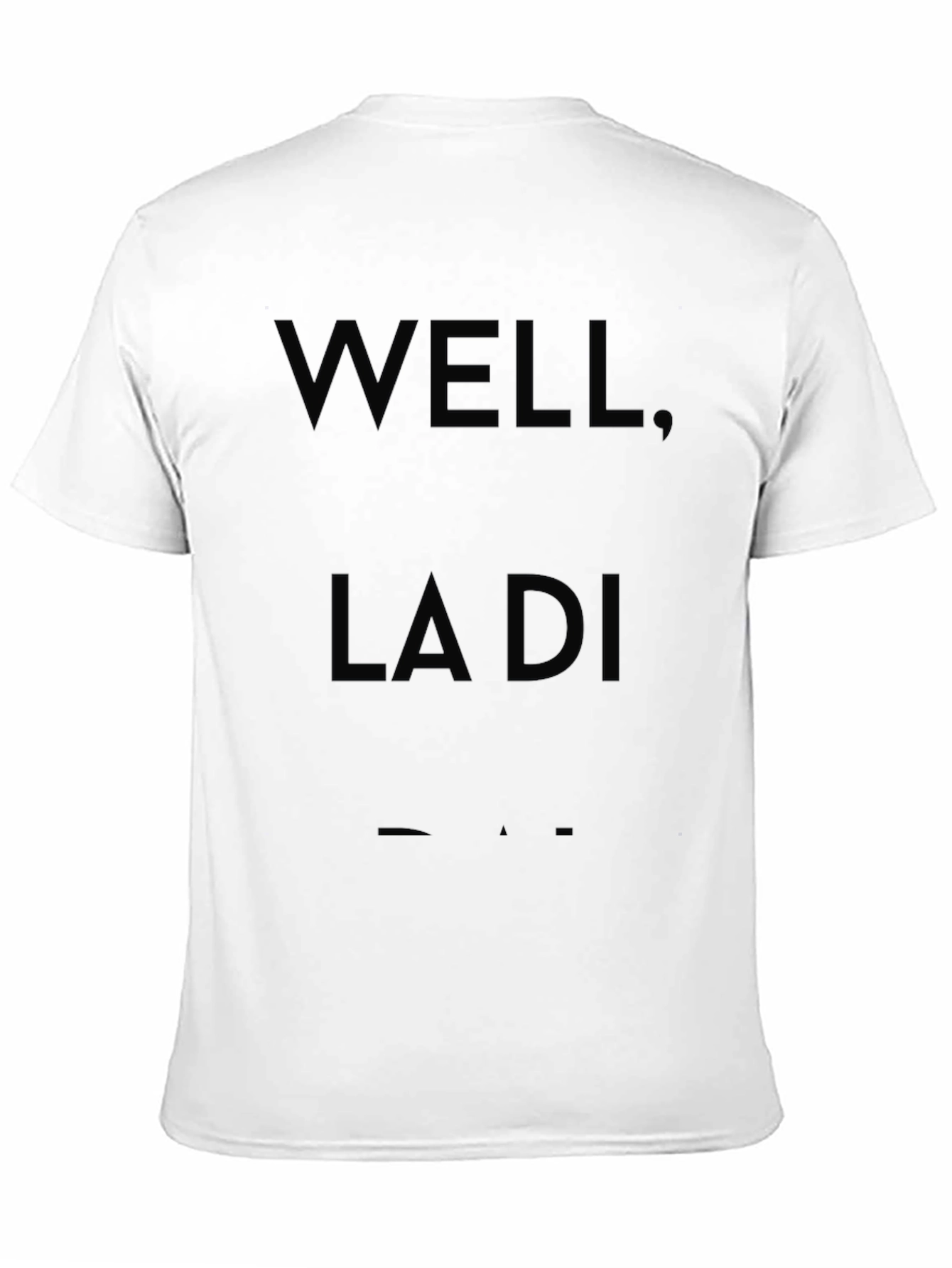 Well La Di Da Black Graphic Tee