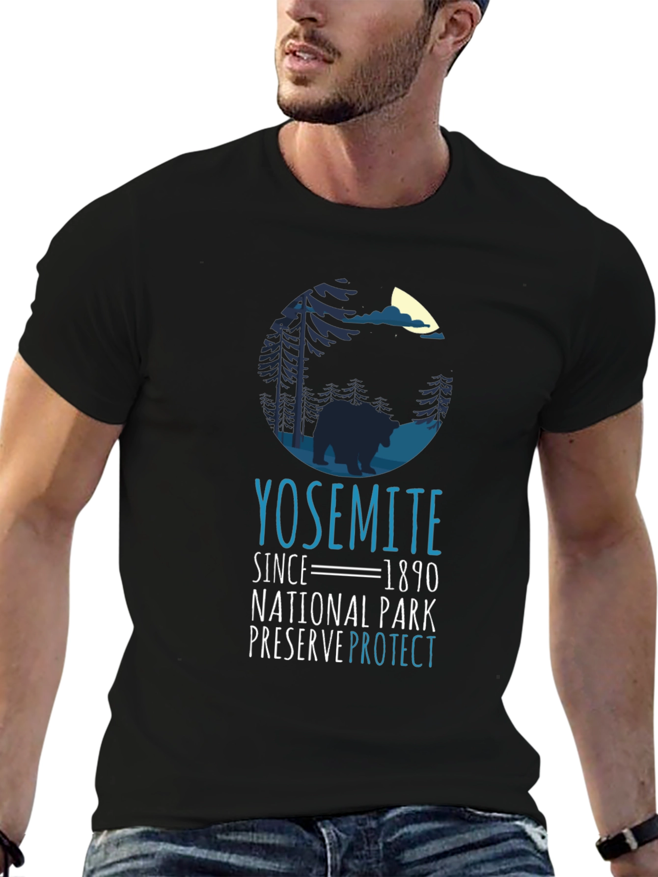 Yosemite National Park Bear Graphic T-Shirt