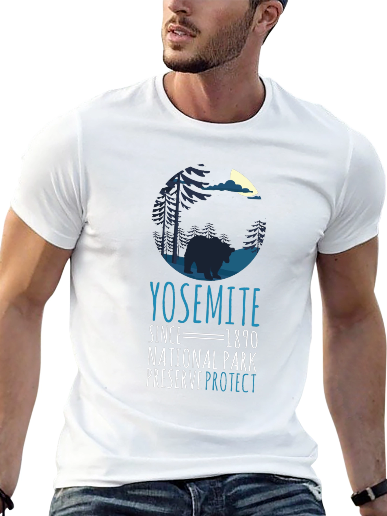 Yosemite National Park Bear Graphic T-Shirt