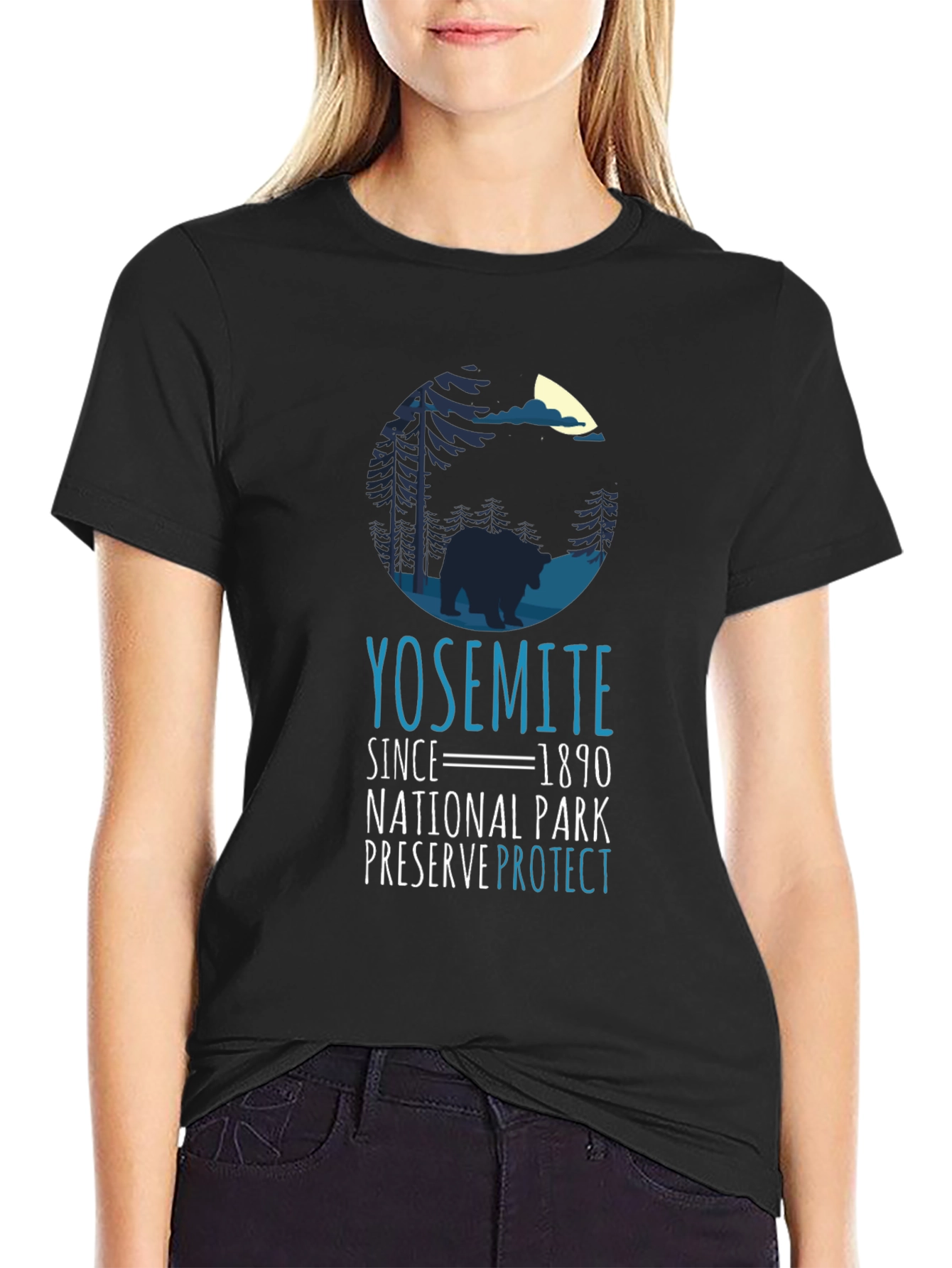 Yosemite National Park Bear Graphic T-Shirt