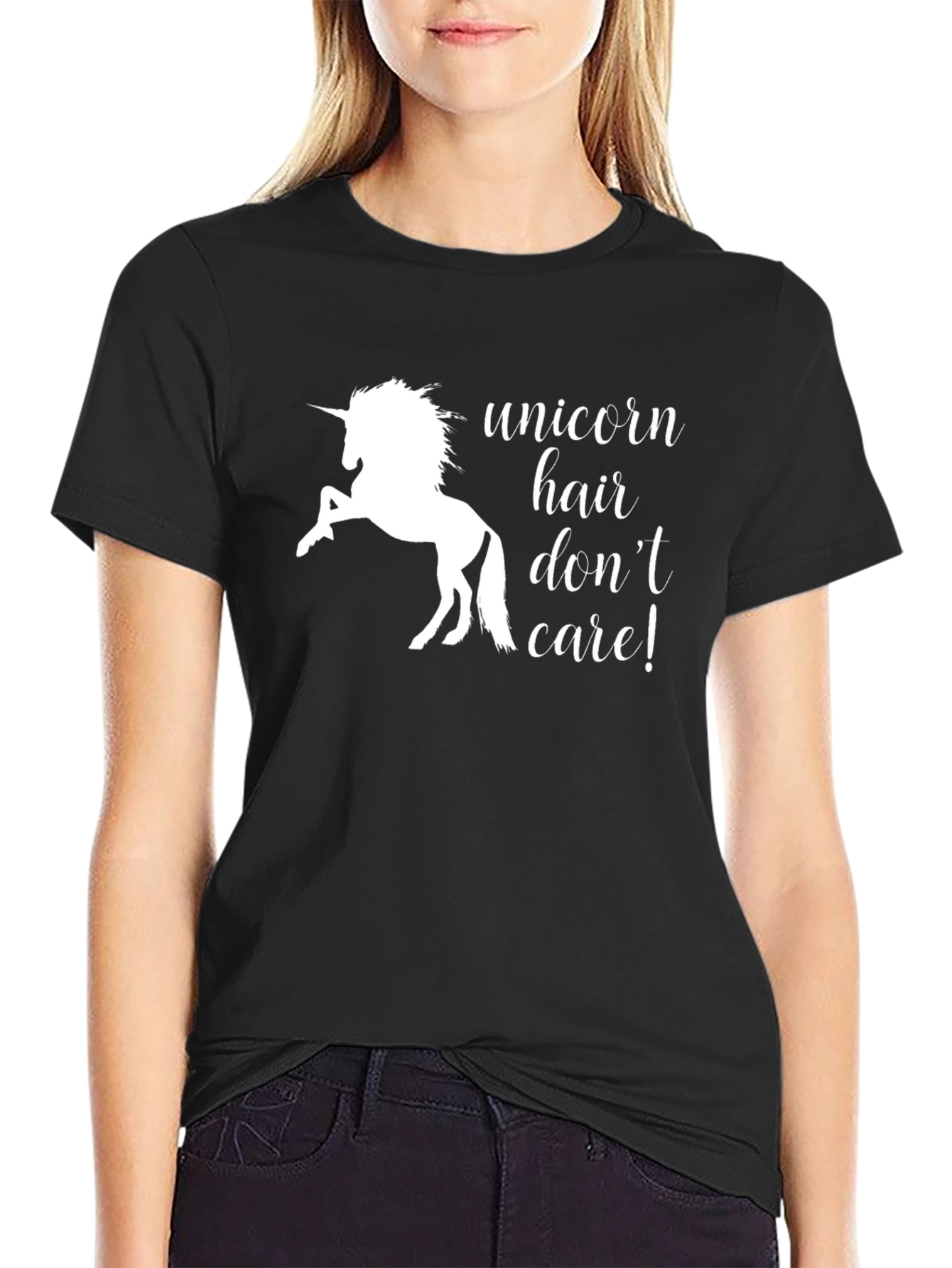 Unicorn Hair Dont Care! Graphic Tee