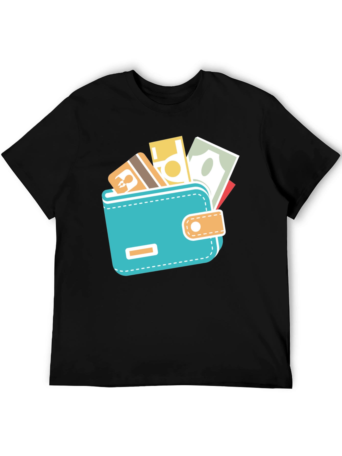 Wallet Graphic Black Tee