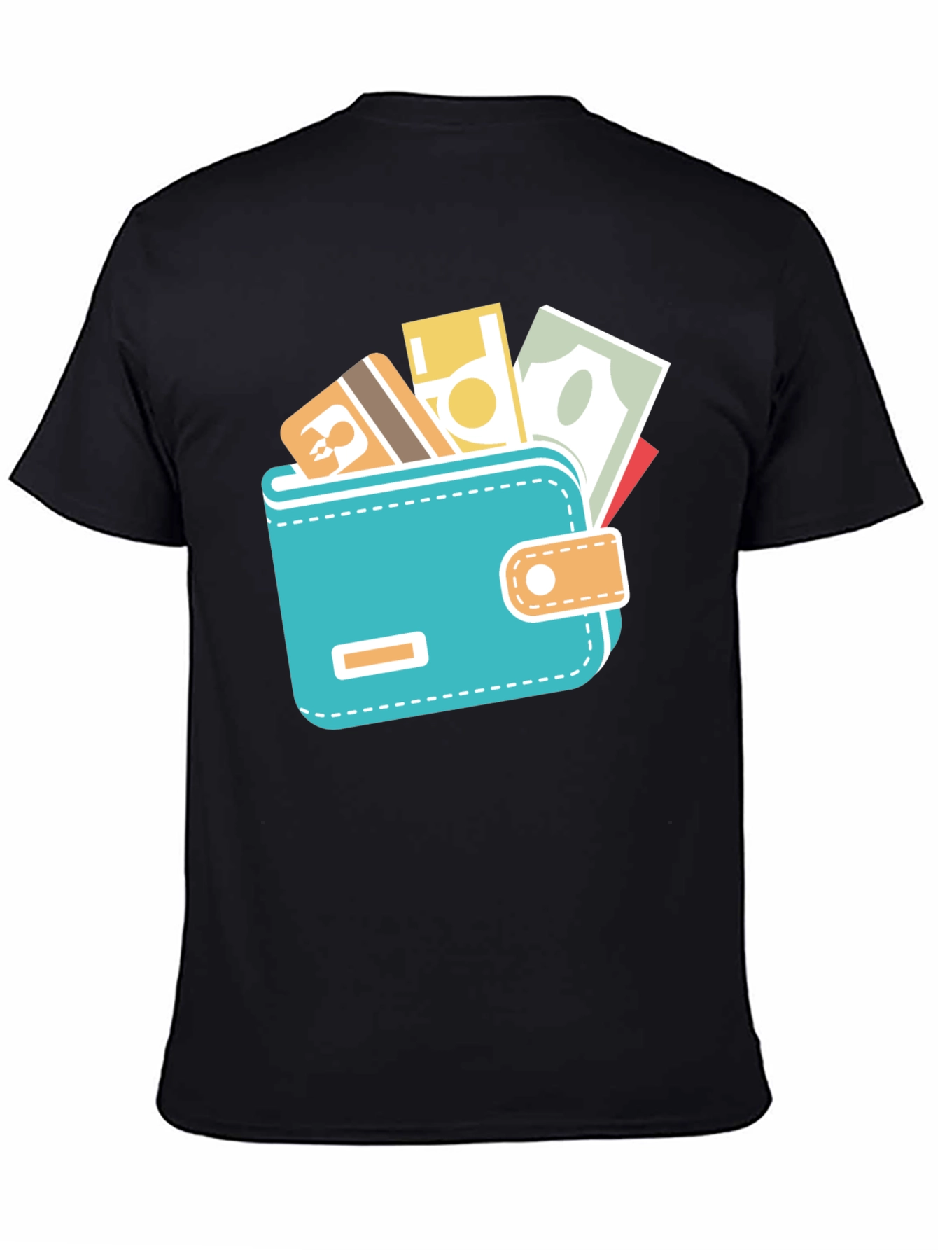 Wallet Graphic Black Tee