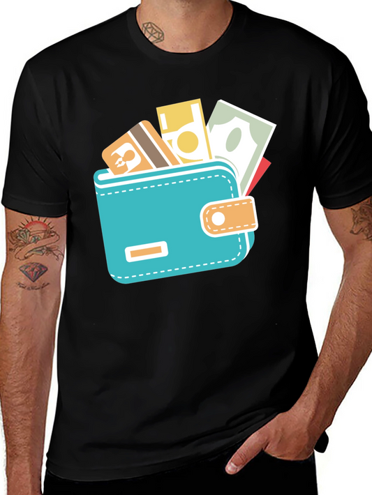 Wallet Graphic Black Tee