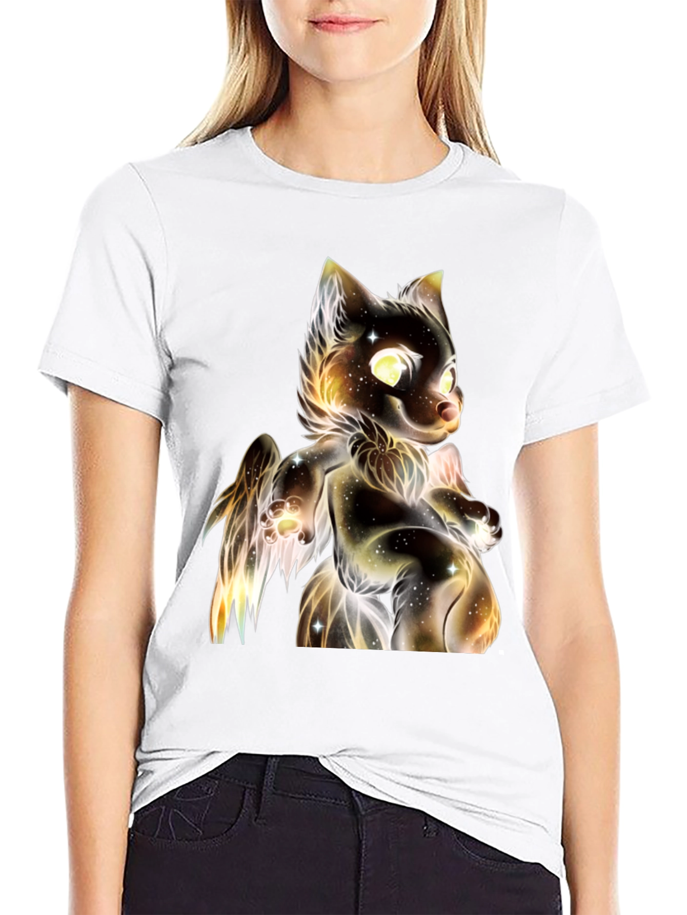 Galaxy Cat Graphic T-Shirt
