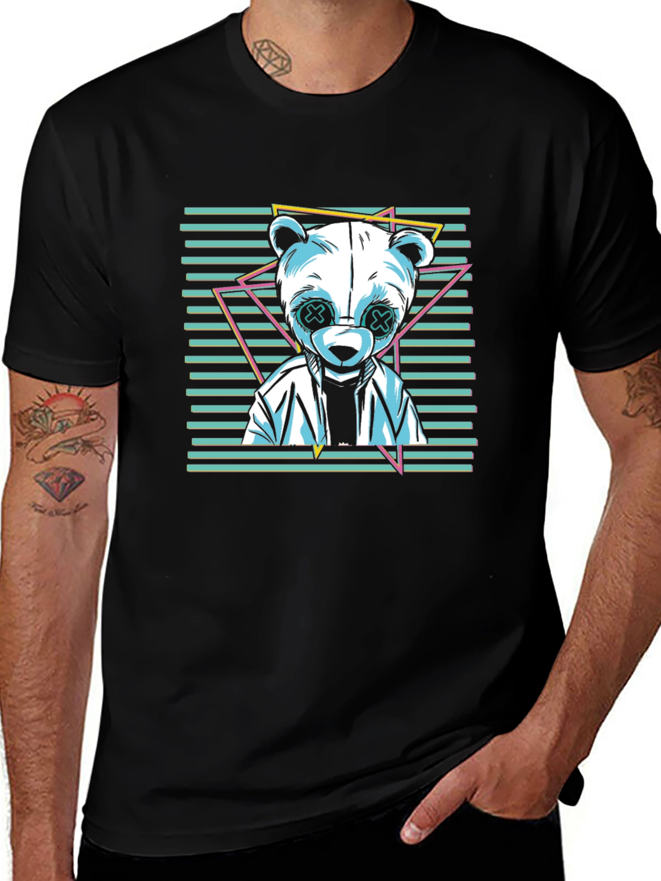 Trendy Panda Graphic Tee - Cool Casual Wear