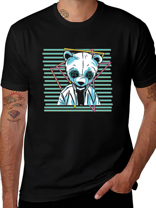 Trendy Panda Graphic Tee - Cool Casual Wear