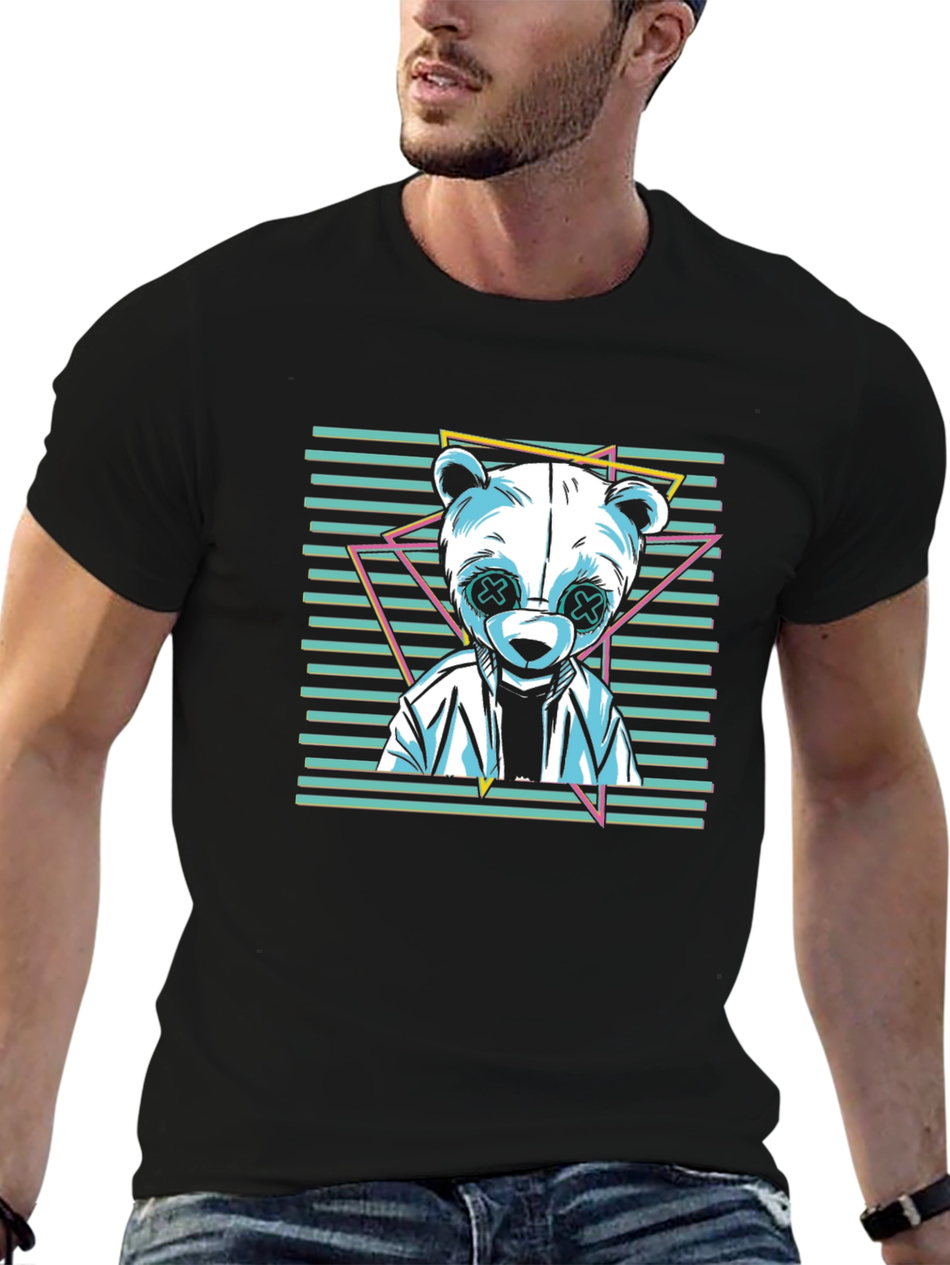 Trendy Panda Graphic Tee - Cool Casual Wear