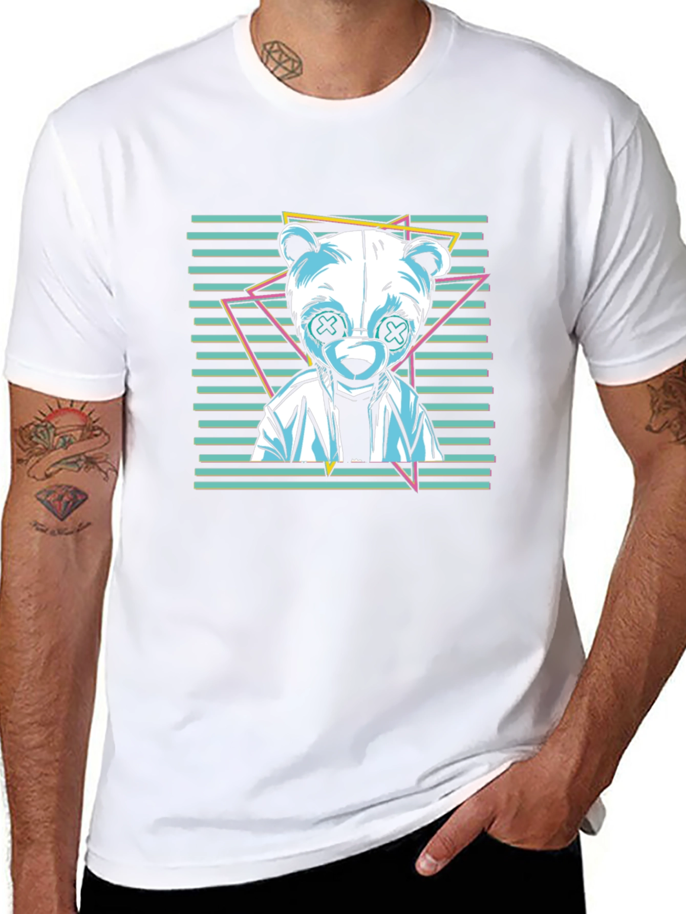 Trendy Panda Graphic Tee - Cool Casual Wear