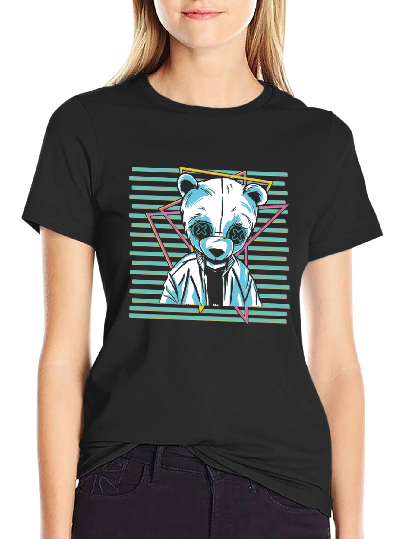 Trendy Panda Graphic Tee - Cool Casual Wear