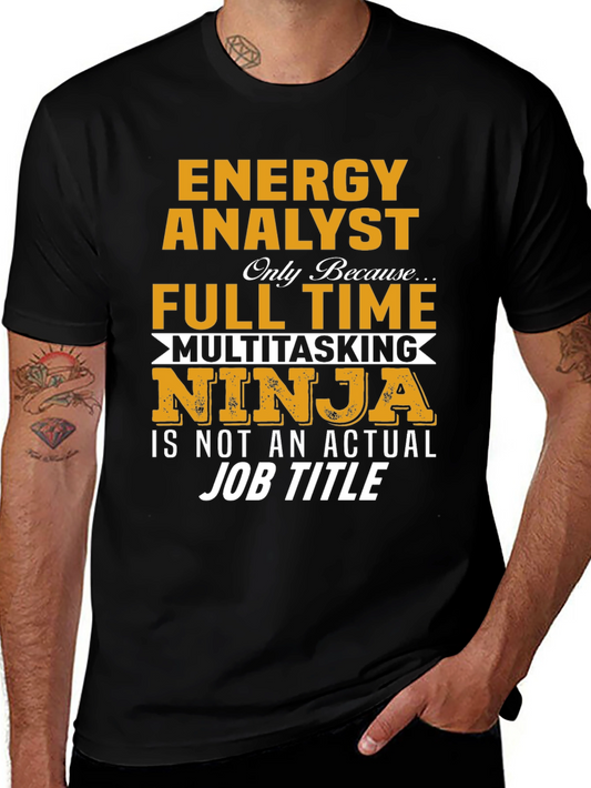 Energy Analyst Multitasking Ninja Graphic T-Shirt