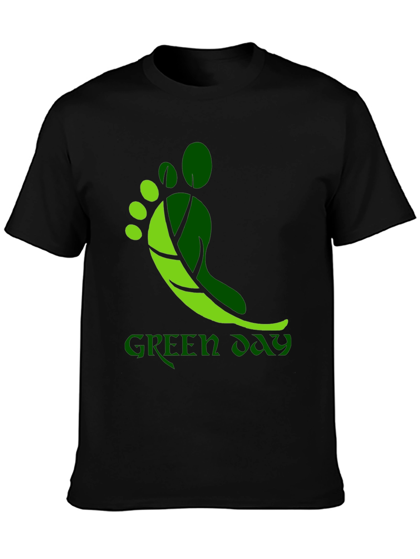 Green Day Footprint T-Shirt - Band Tee