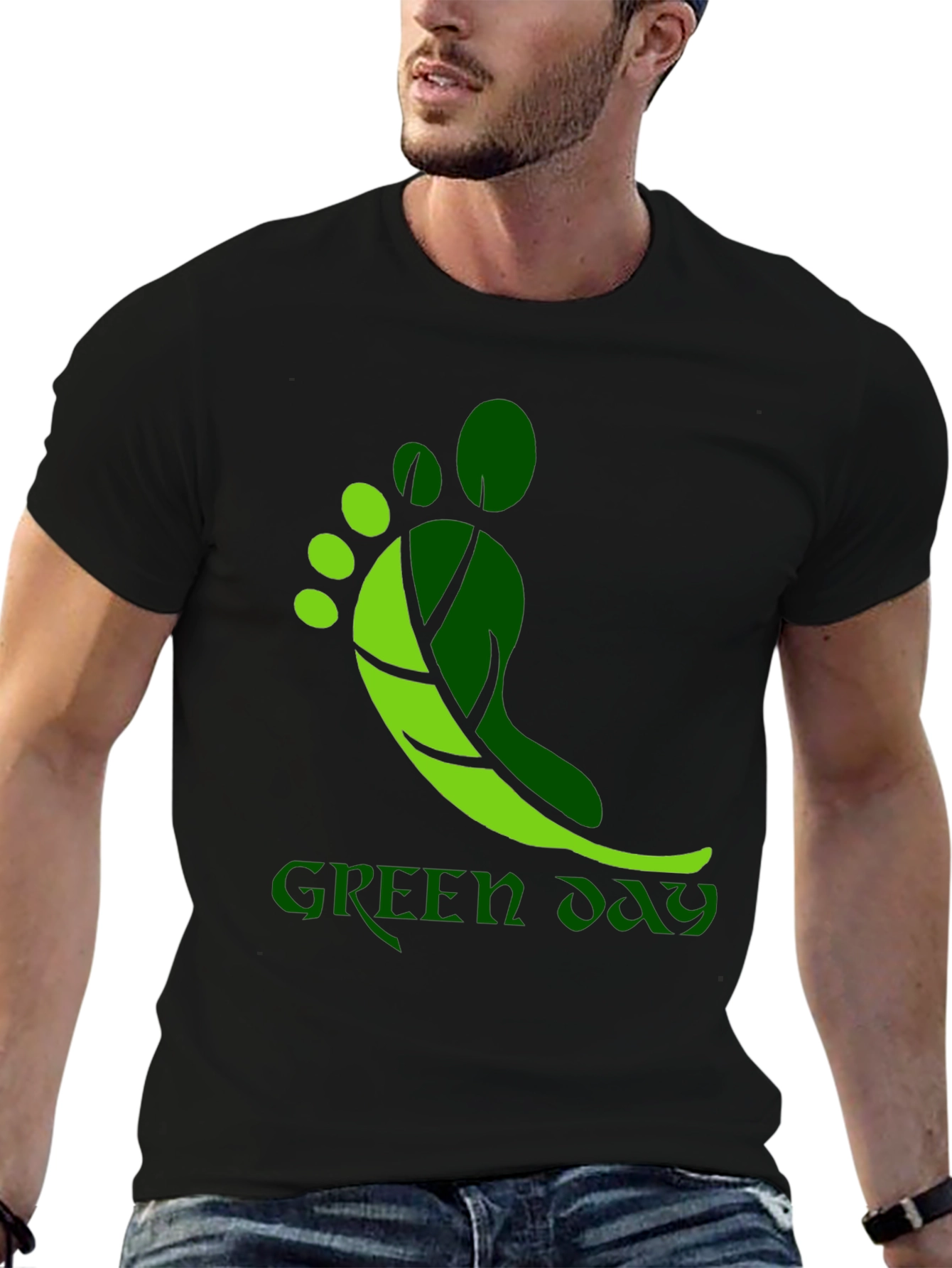 Green Day Footprint T-Shirt - Band Tee