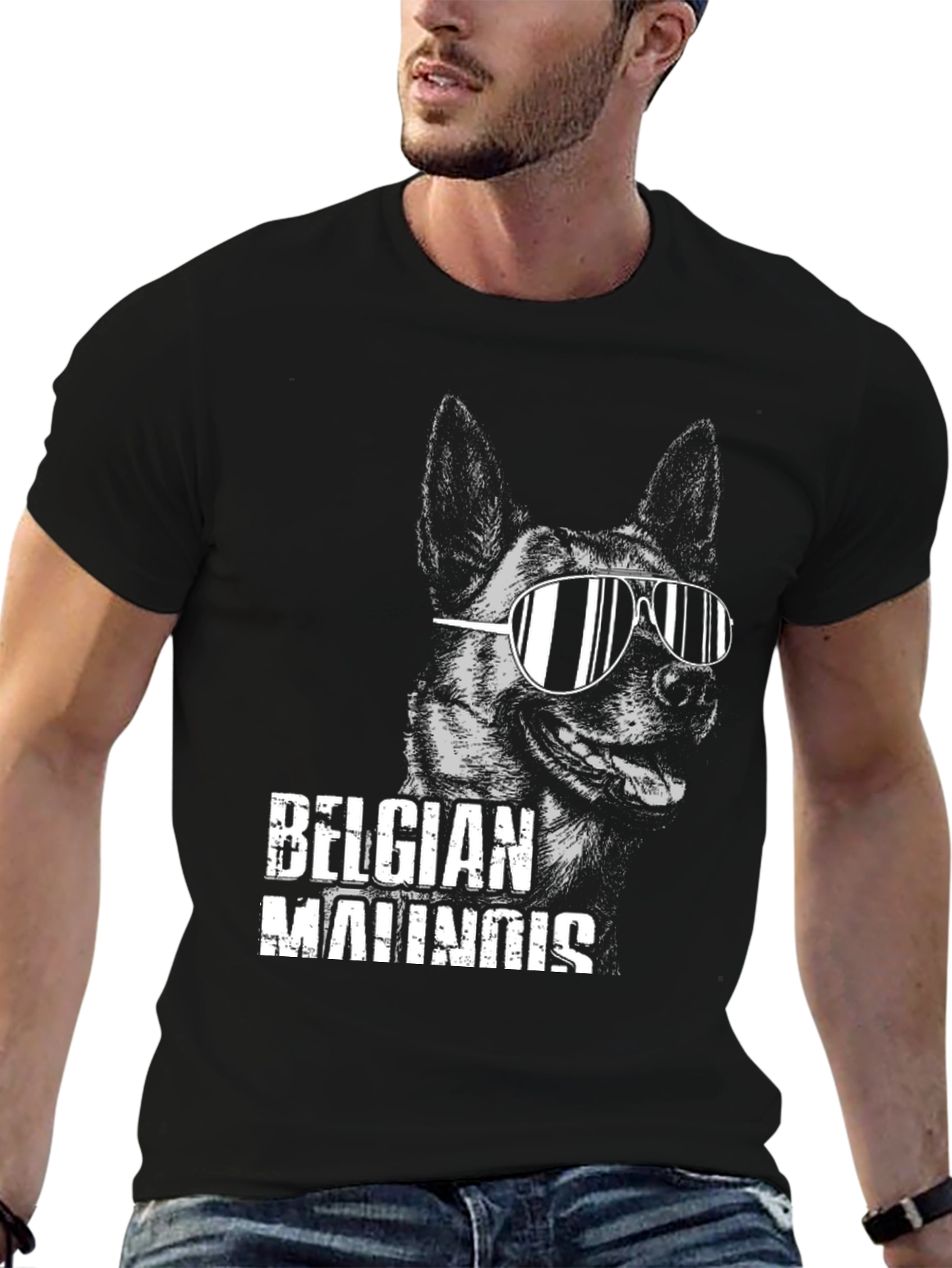 Cool Belgian Malinois Dog T-Shirt