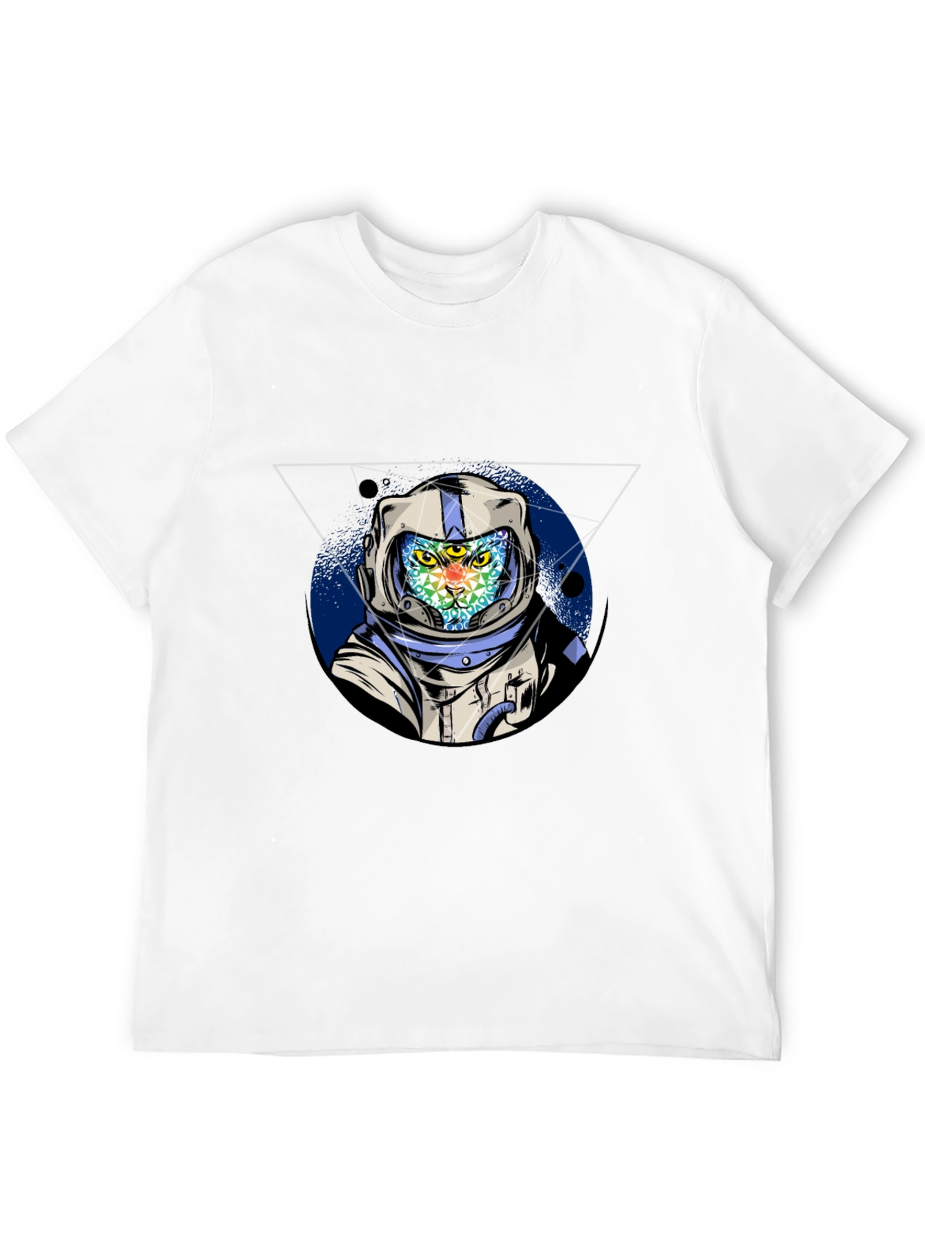 Astronaut Cat Graphic Tee - Unique Design