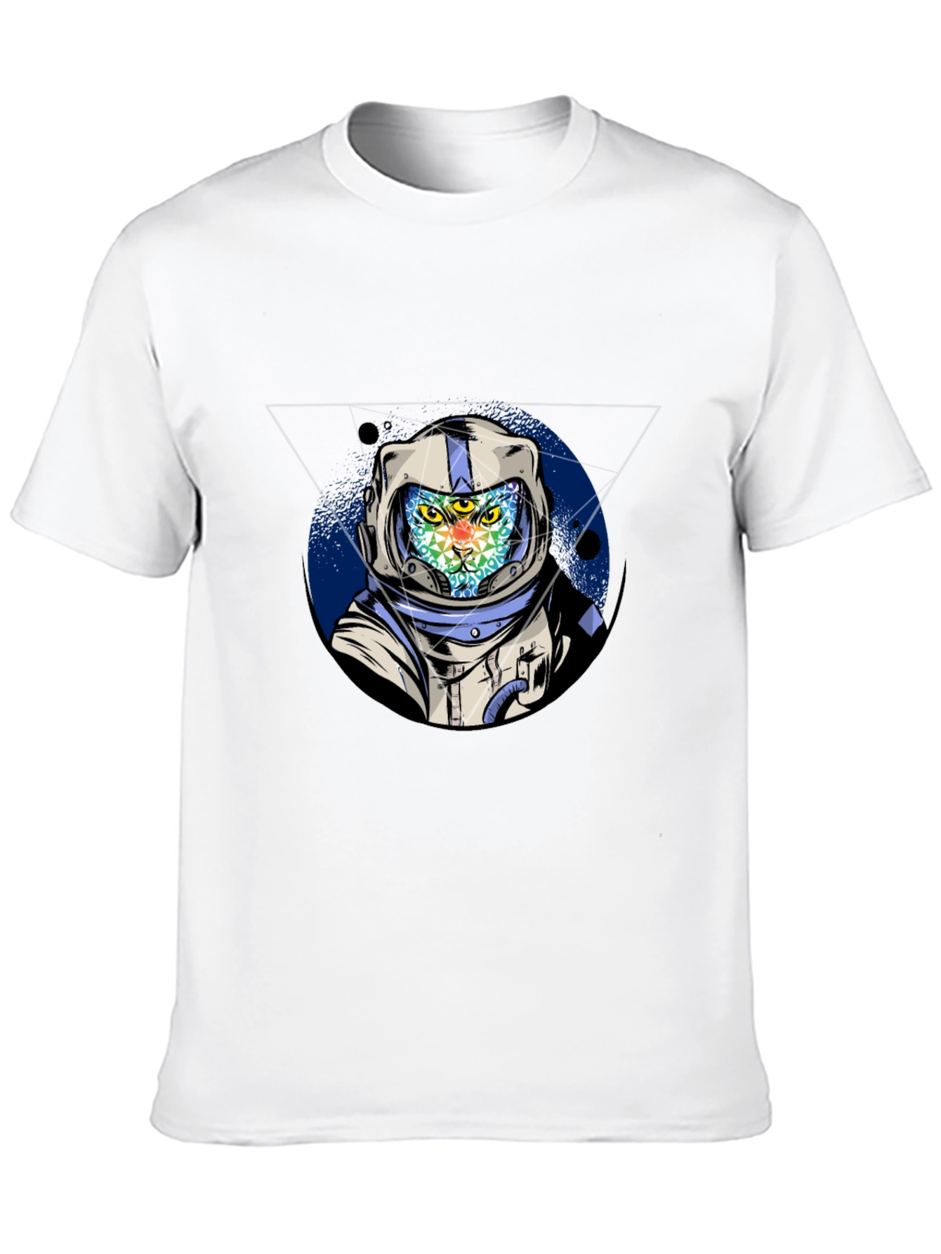 Astronaut Cat Graphic Tee - Unique Design