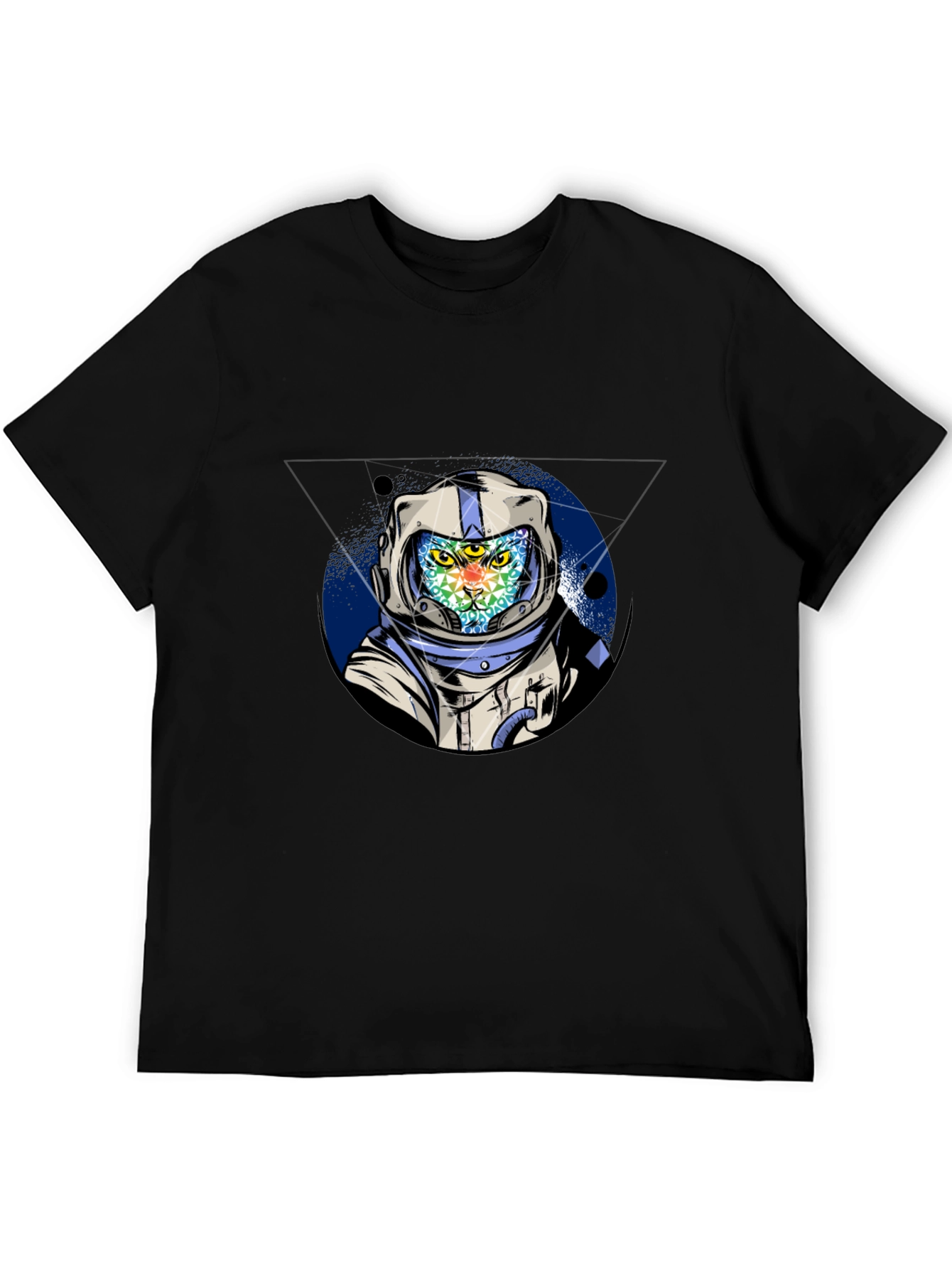 Astronaut Cat Graphic Tee - Unique Design