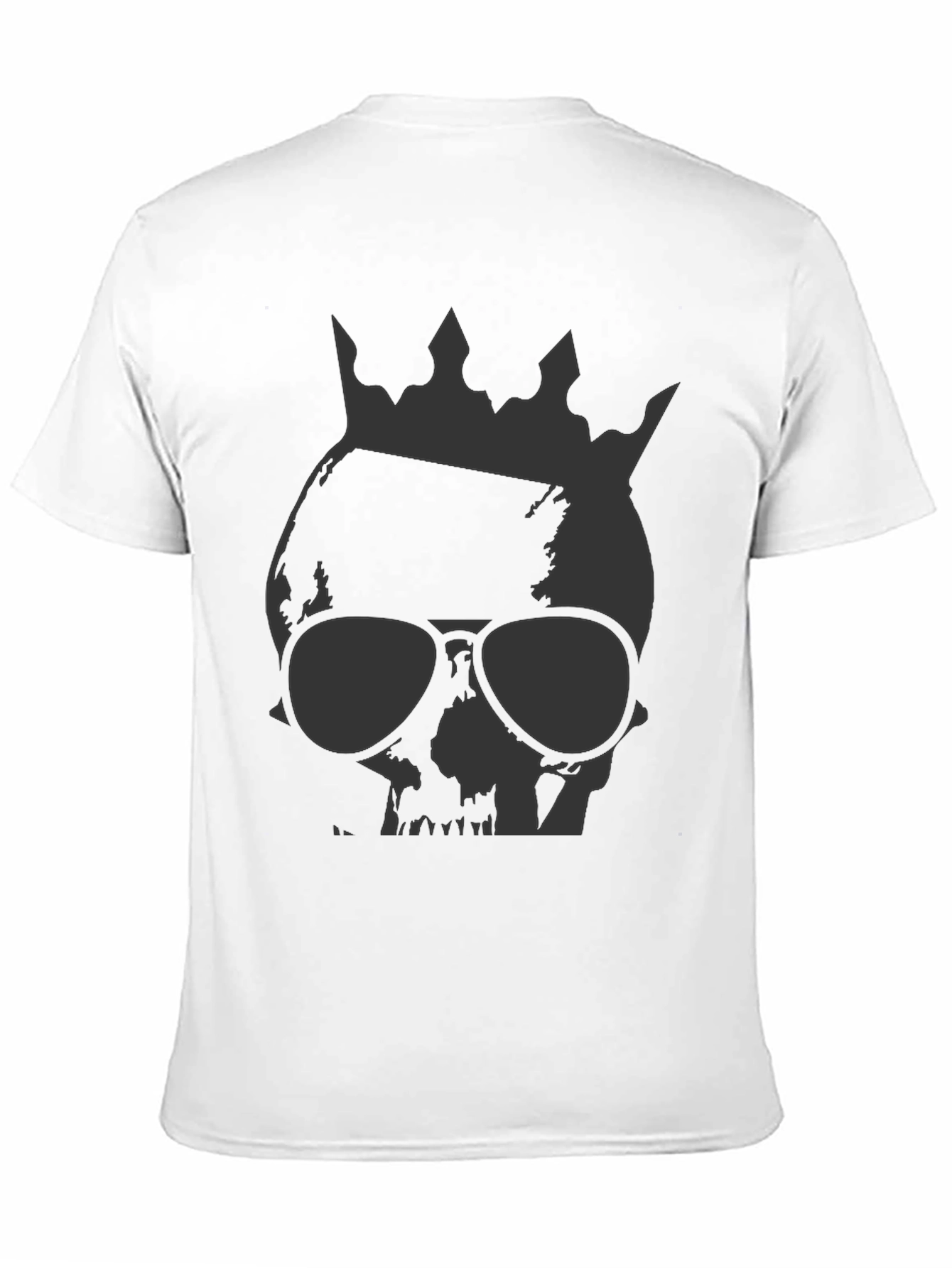 Skull King Graphic Tee - Black Cotton T-Shirt