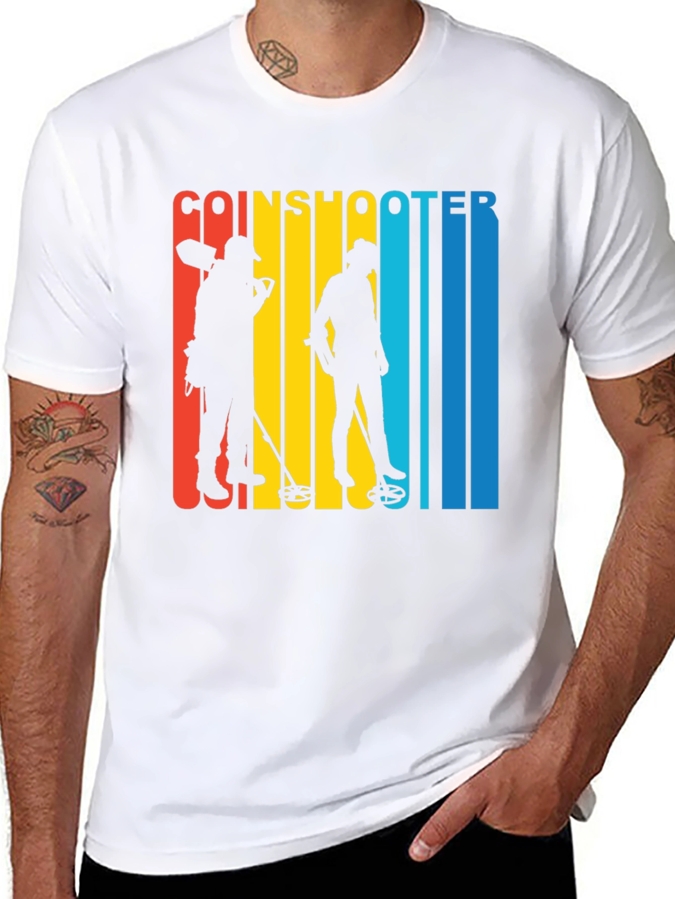 Coinshooter Retro Style Black T-Shirt